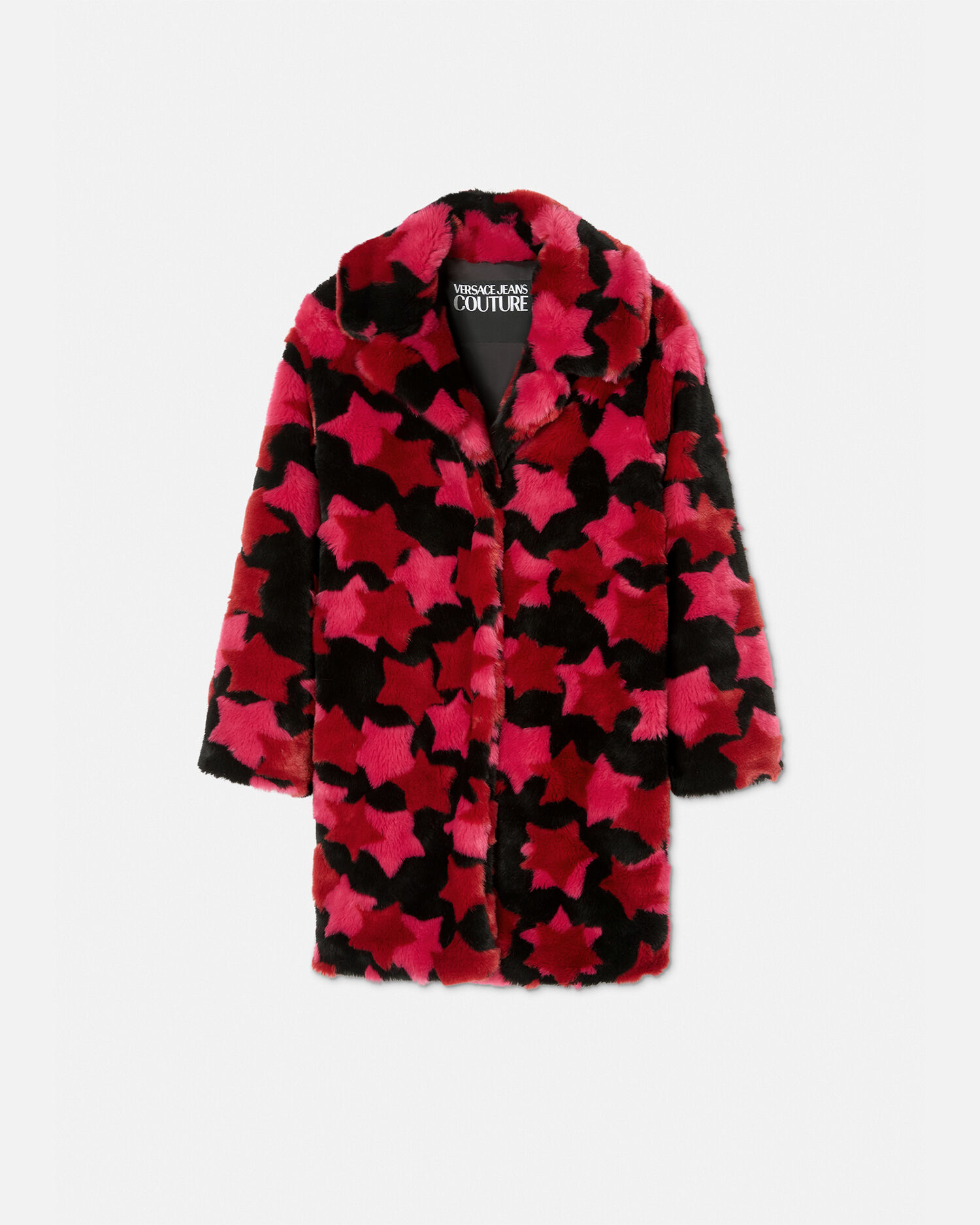 Camostar Faux Fur Coat Pink VERSACE CA