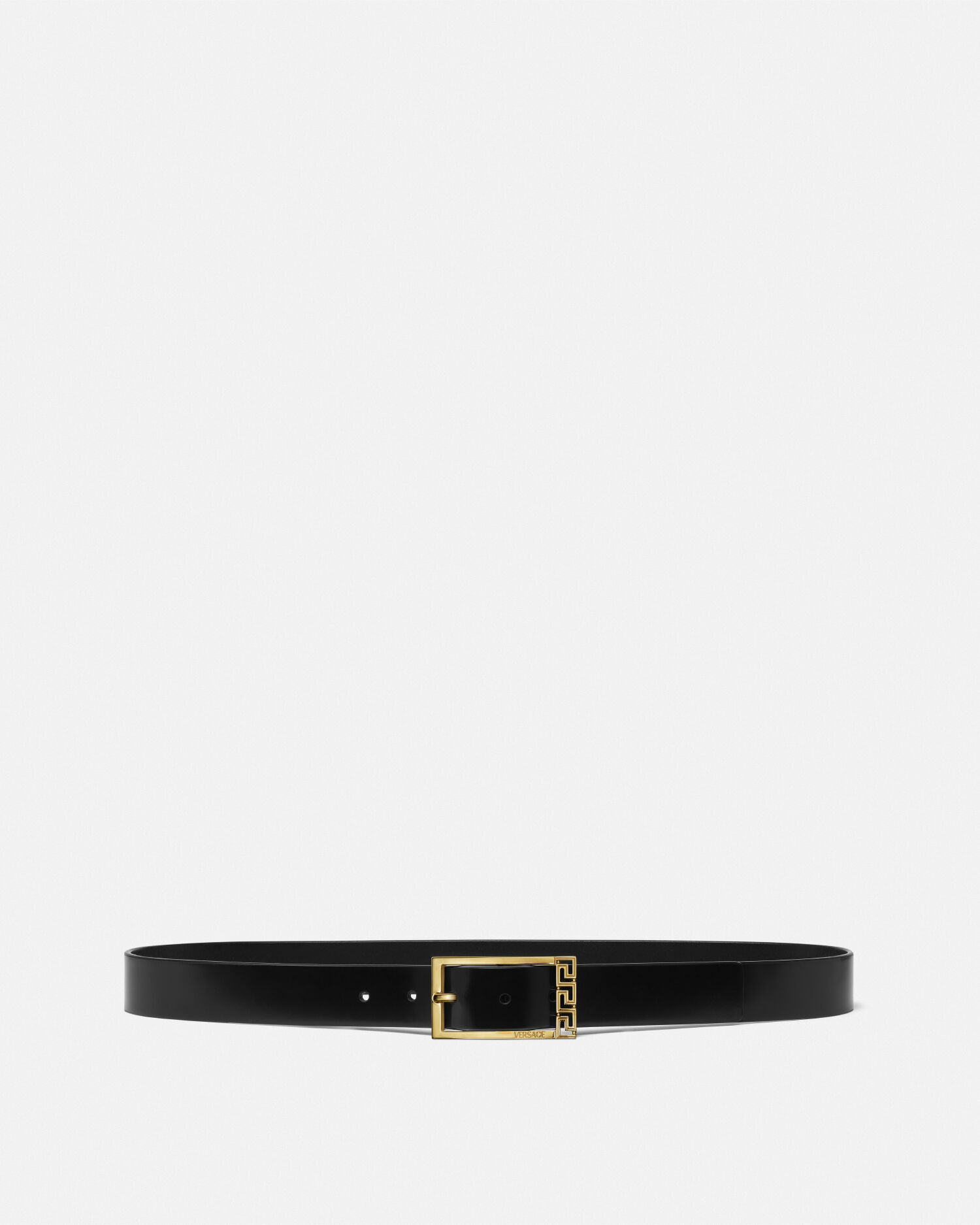 Greca Leather Belt 3 cm
