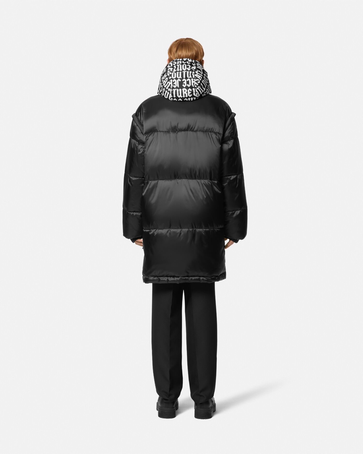 Versace parka coat discount