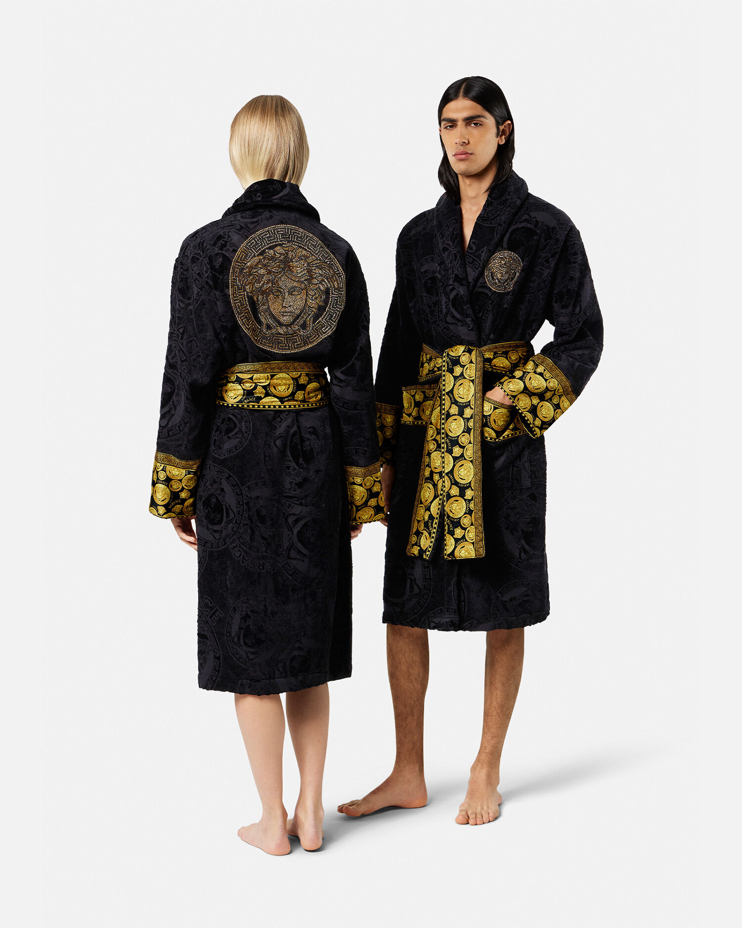 Versace dressing gown best sale mens