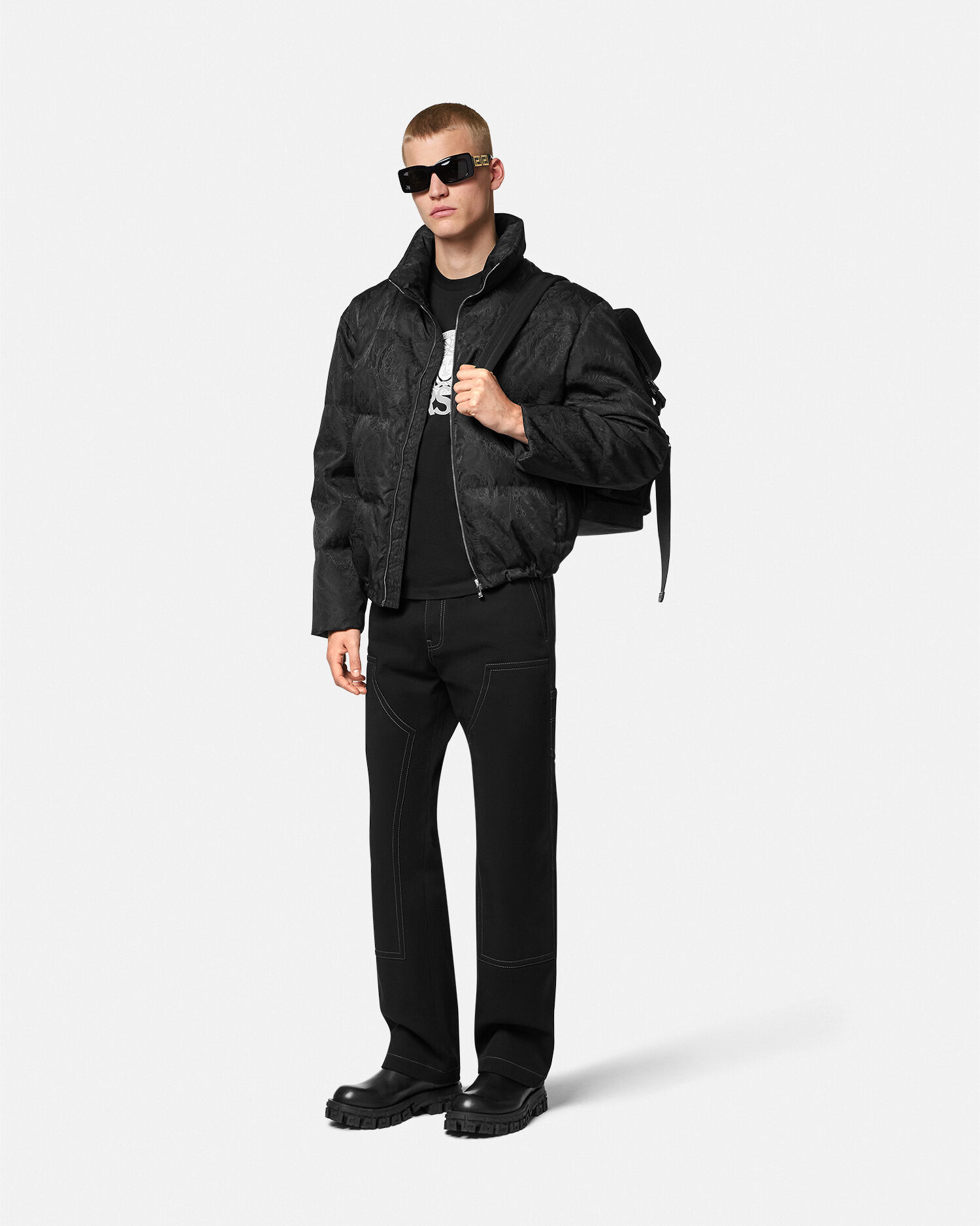 Versace Barocco Silhouette Puffer Jacket VERSACE