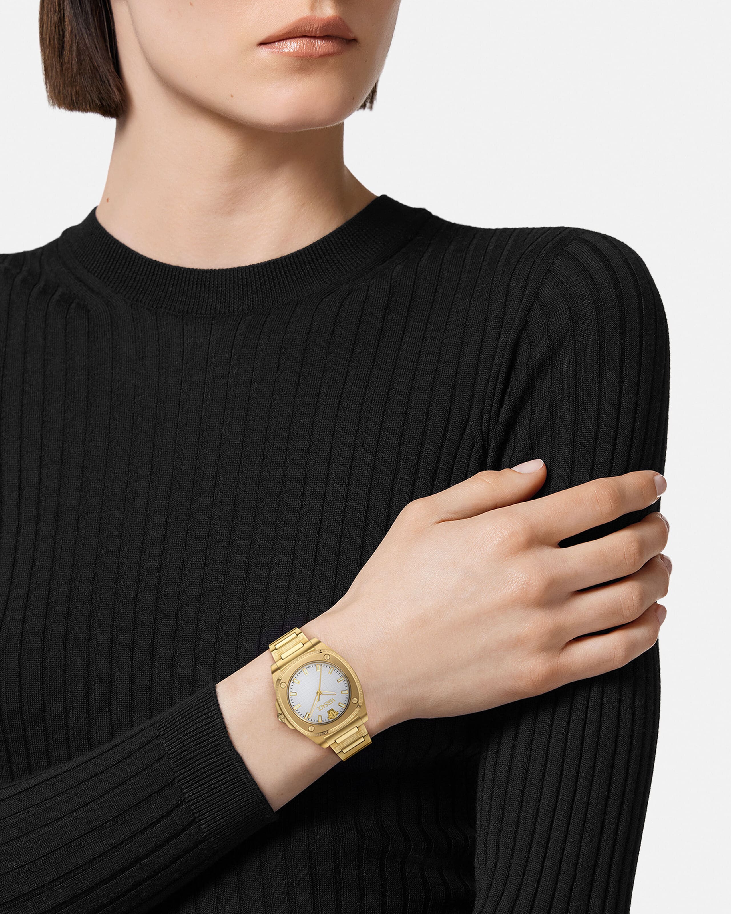 Greca Pulse Watch Gold | VERSACE US
