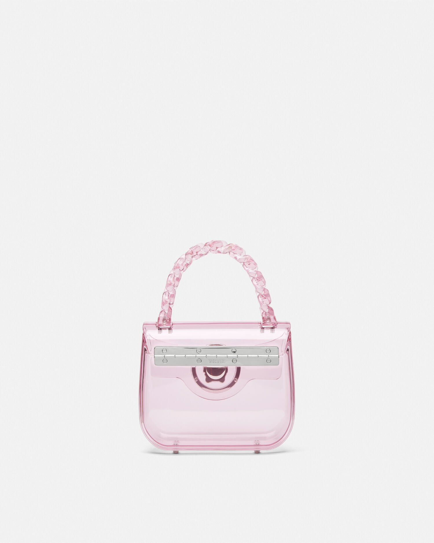 La Medusa Transparent Mini Bag Pink VERSACE