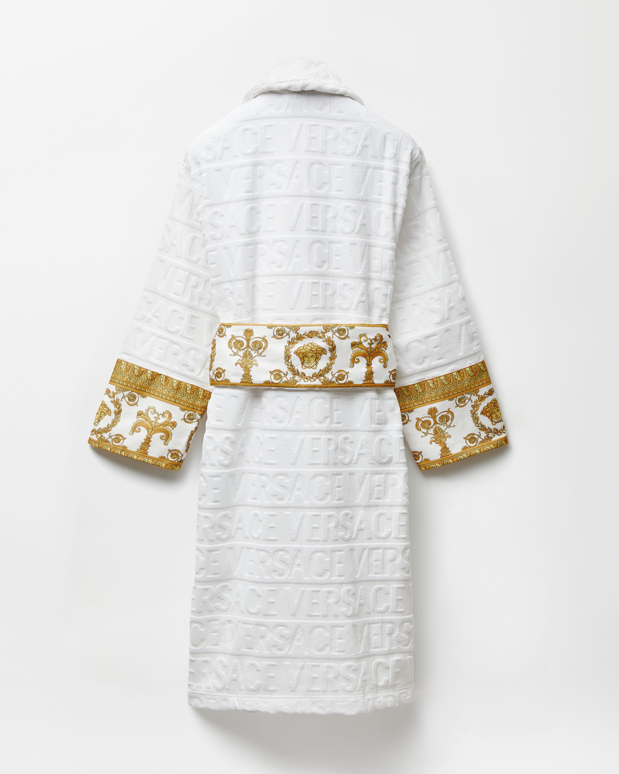 I ♡ Baroque Bathrobe White | VERSACE