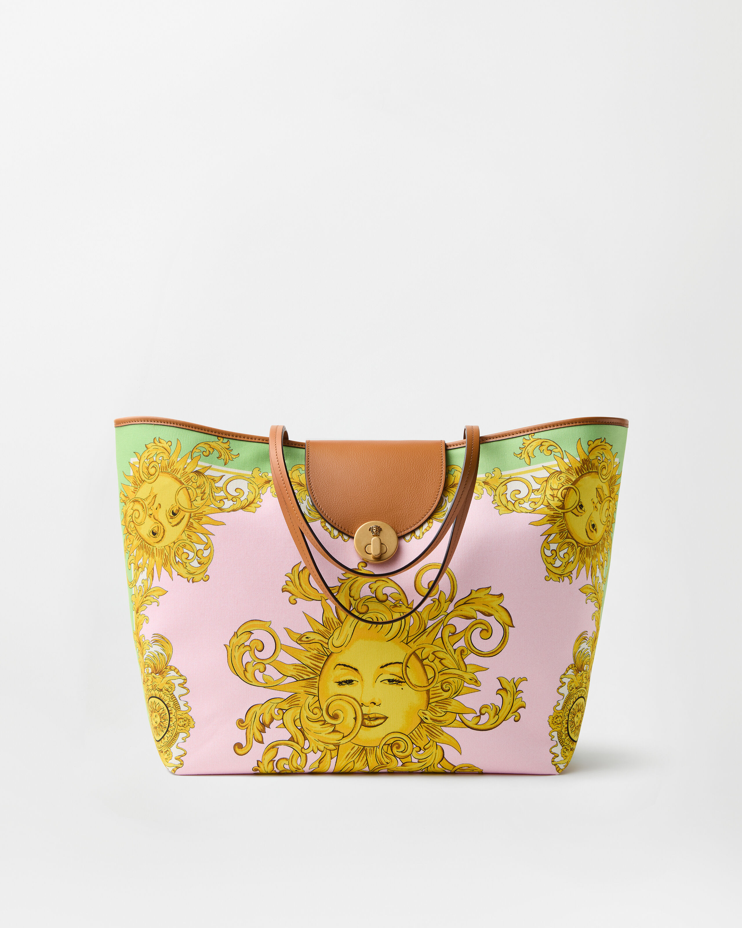Versace vivian printed large canvas tote