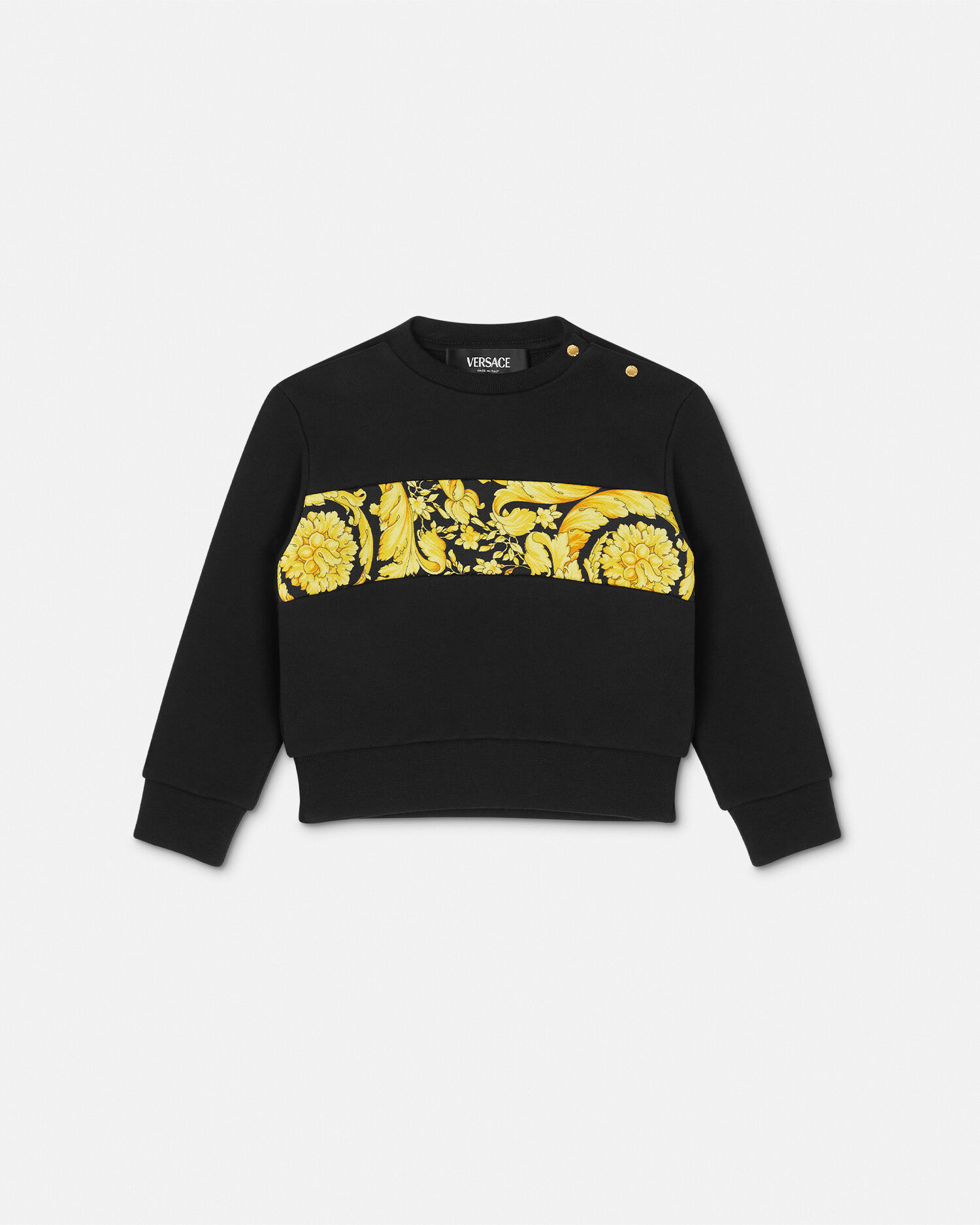 Felpa Barocco Baby Nero VERSACE