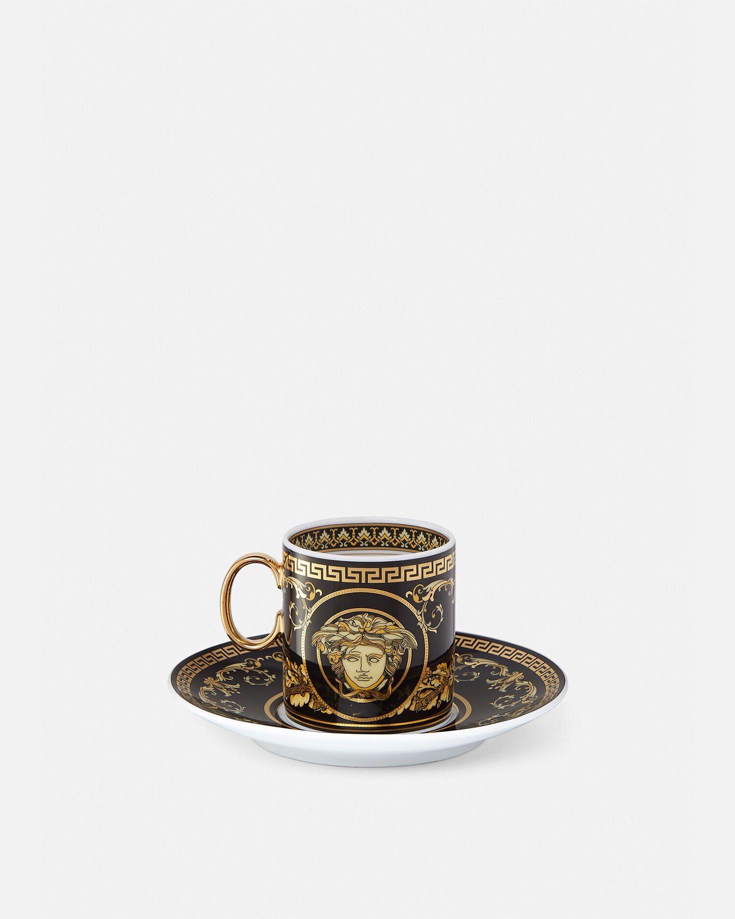 ⬛️ versos
 25l 冷温庫 ブラック vs-404⬛️ Virtus Gala Black Espresso Cup & Saucer Black,Gold | VERSACE US