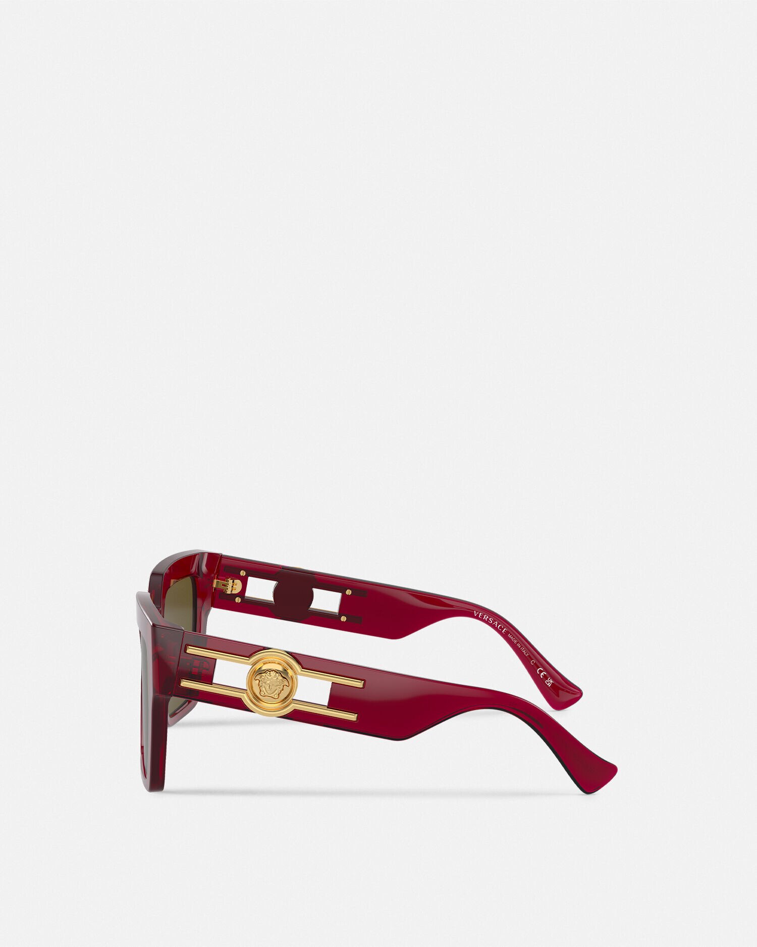 Medusa Deco Butterfly Sunglasses Red VERSACE