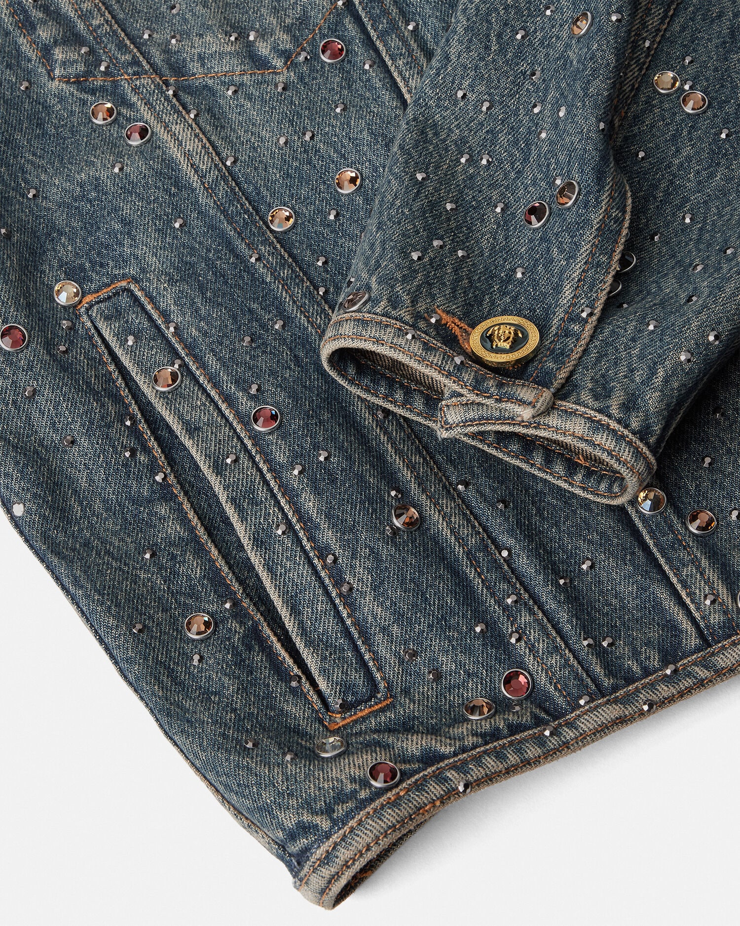 VERSACE ストライプデニムジャケット VERSACE ストライプデニムジャケット