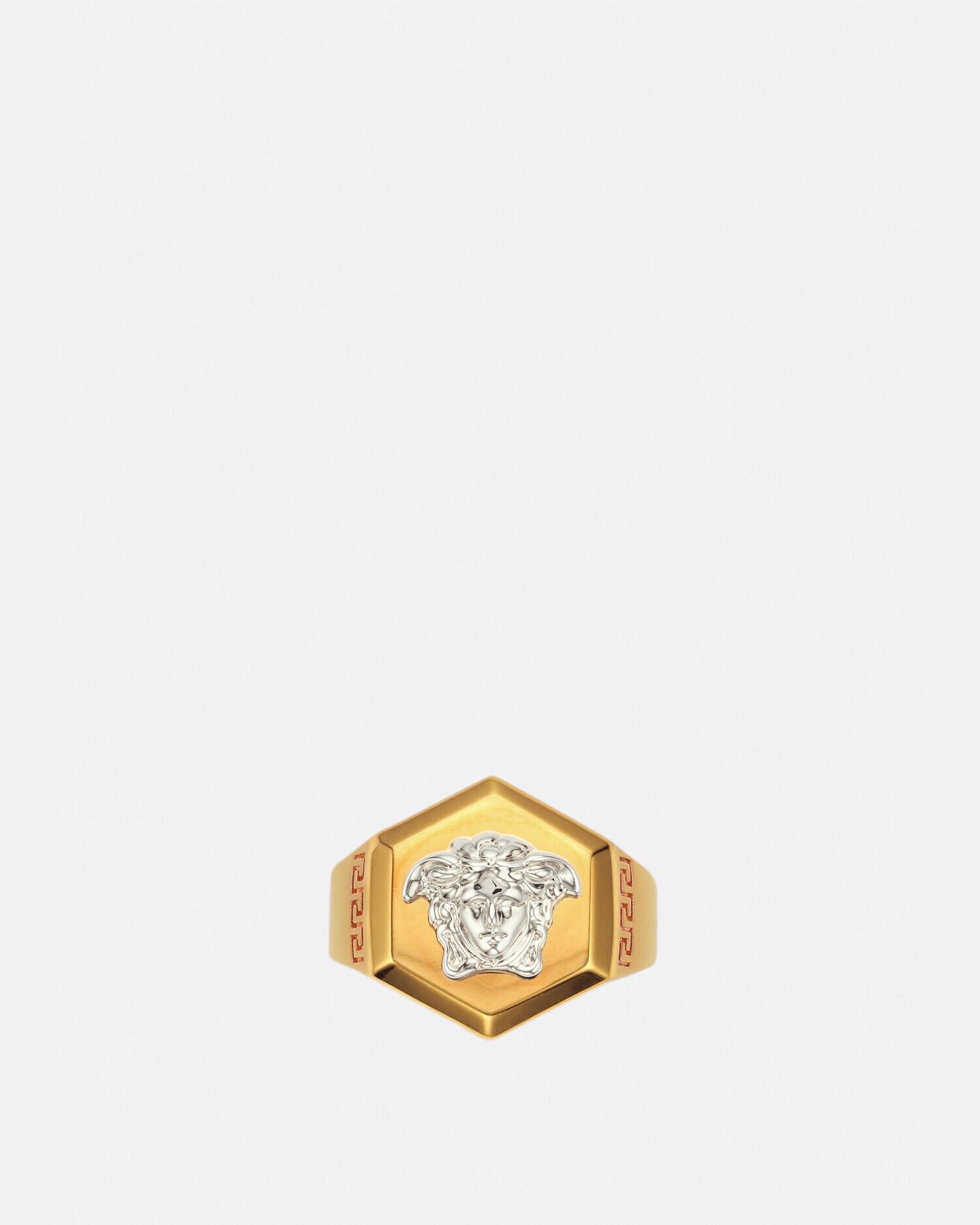 Versace online octagon ring