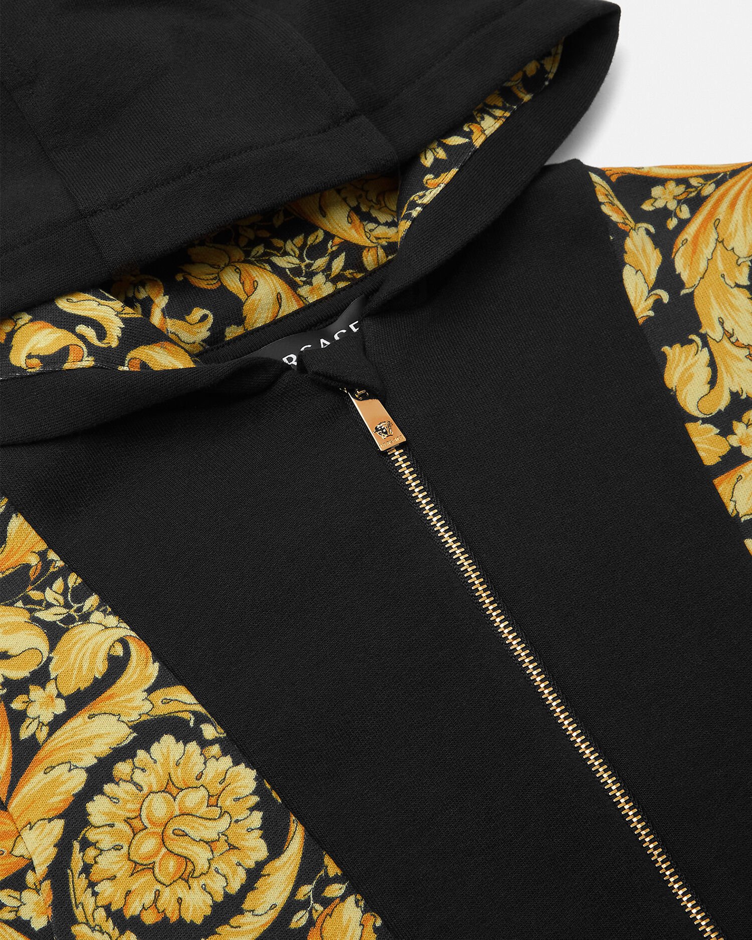 Black and top gold versace hoodie