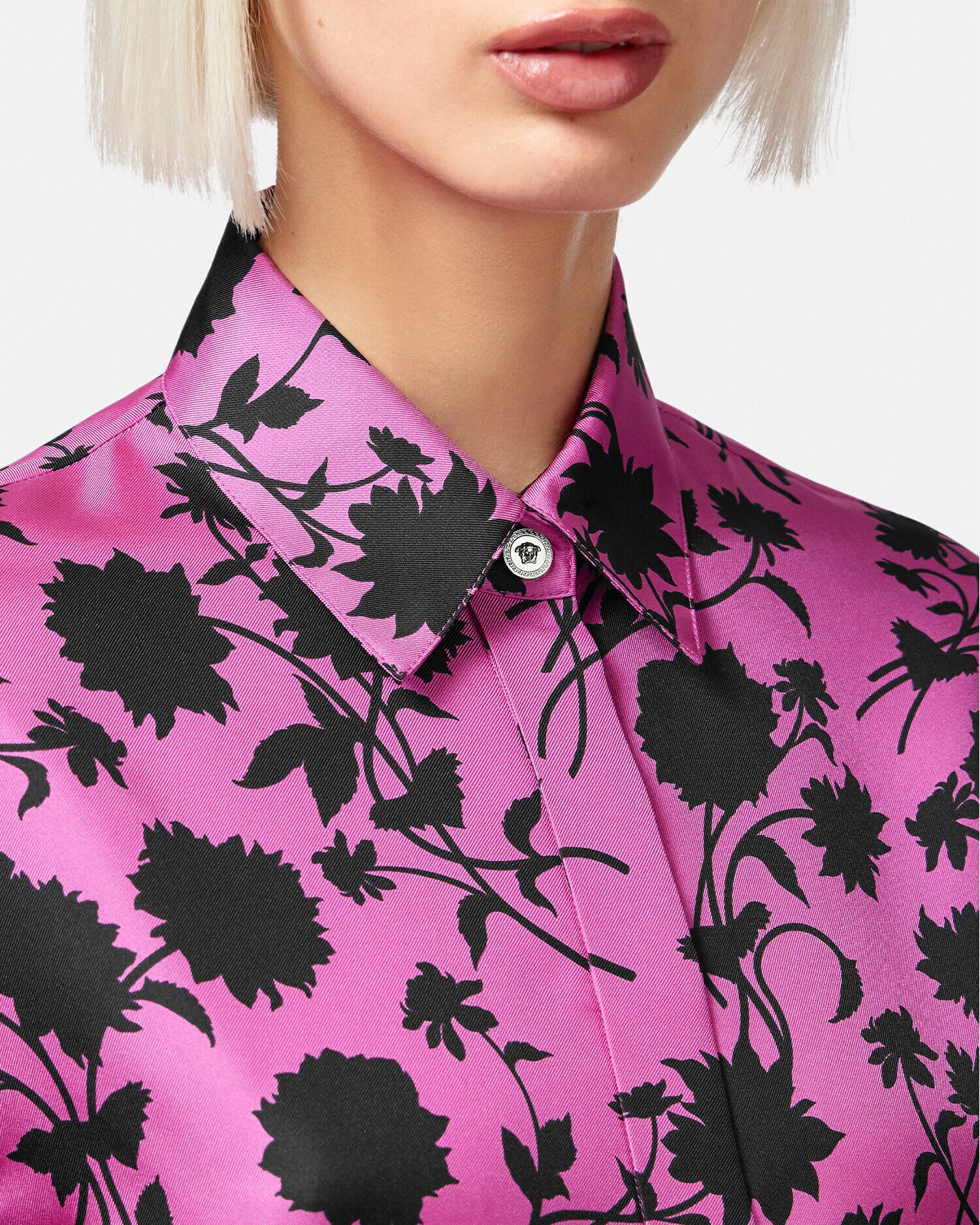 Camisas versace de seda on sale