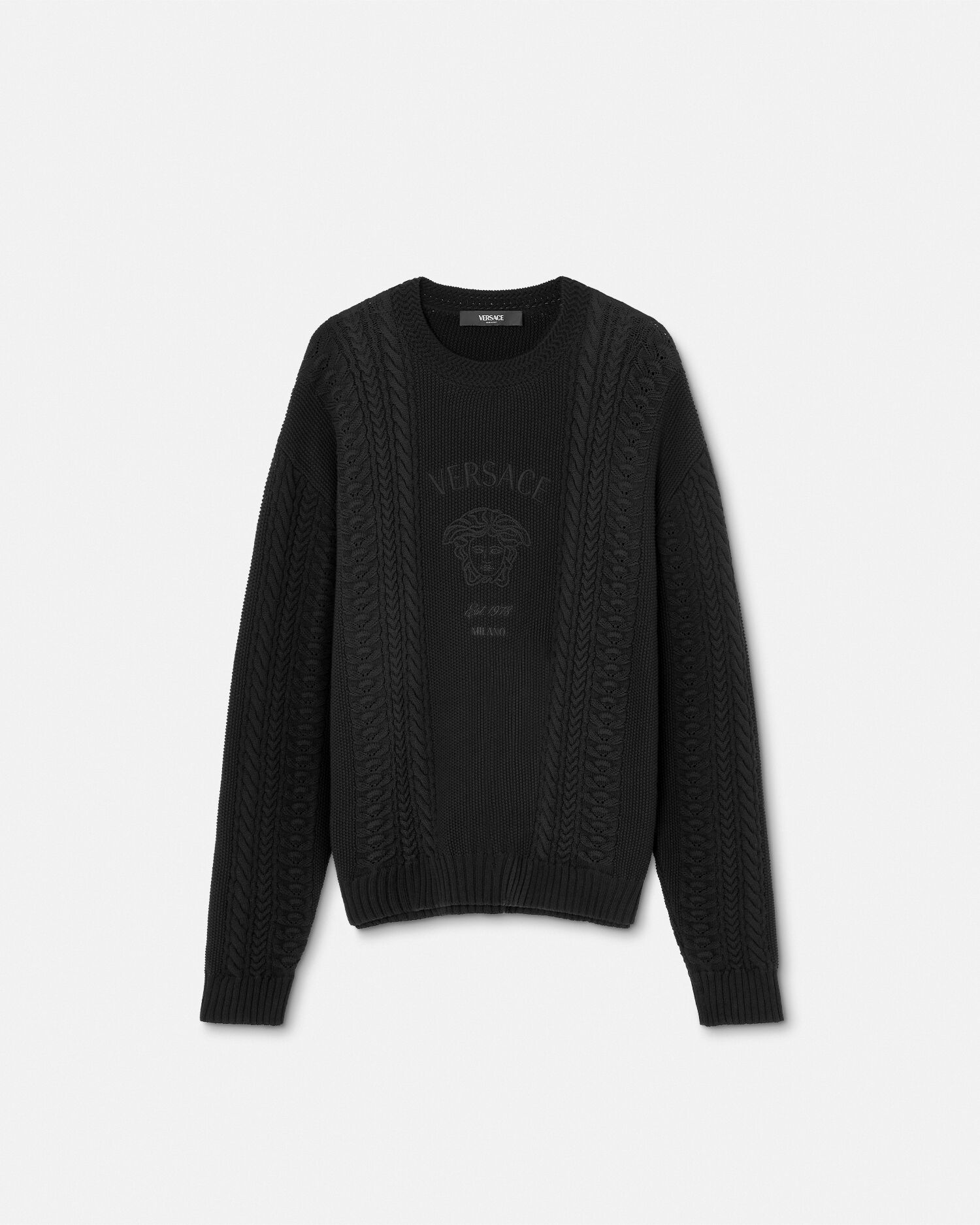 Black versace sweater store