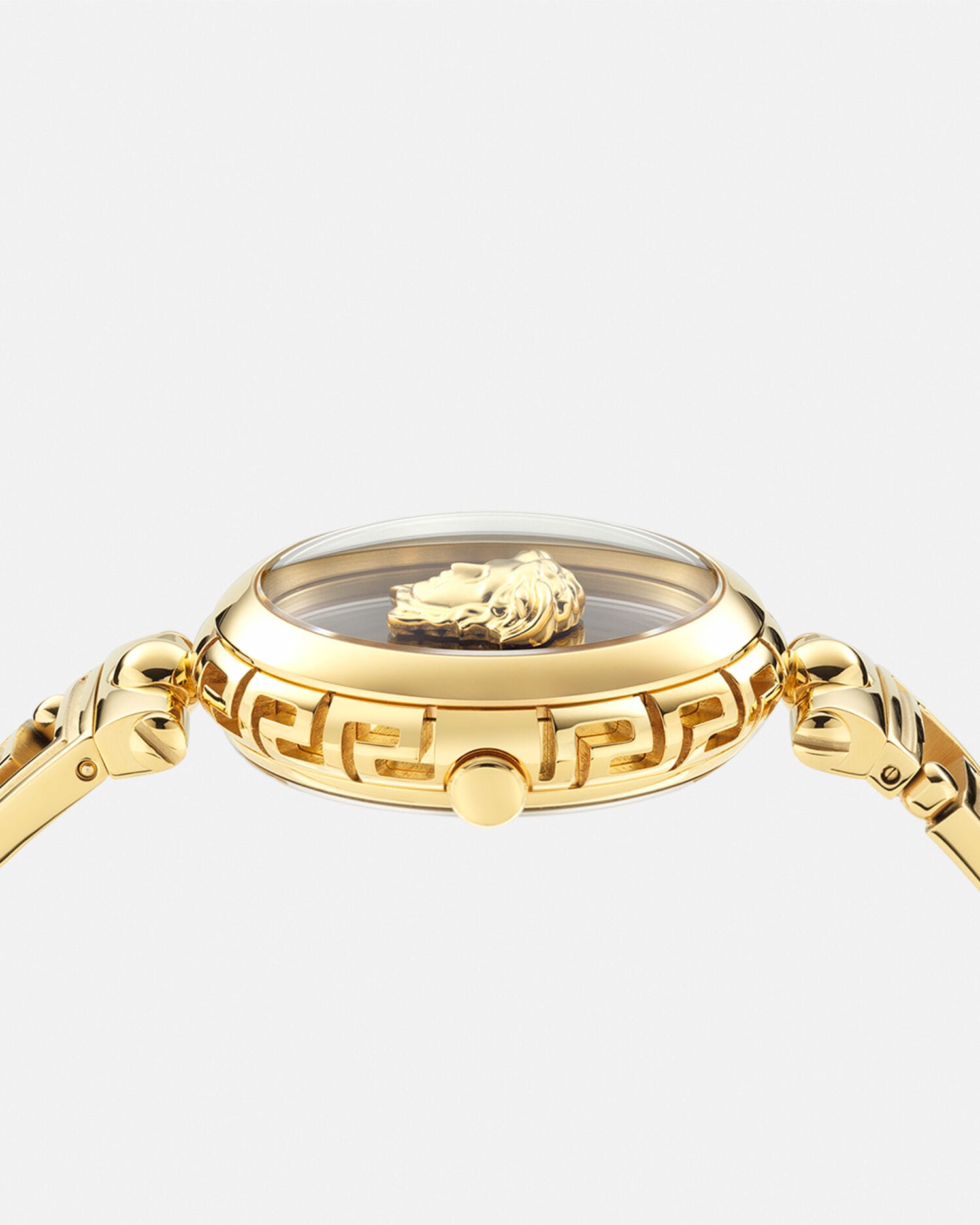 Medusa Jewel Watch Black,Gold | VERSACE US