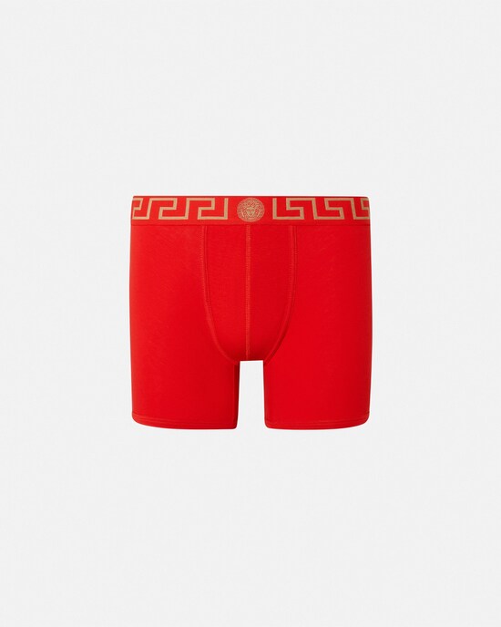 Versace Lange Unterhose aus Baumwolljersey rot 1
