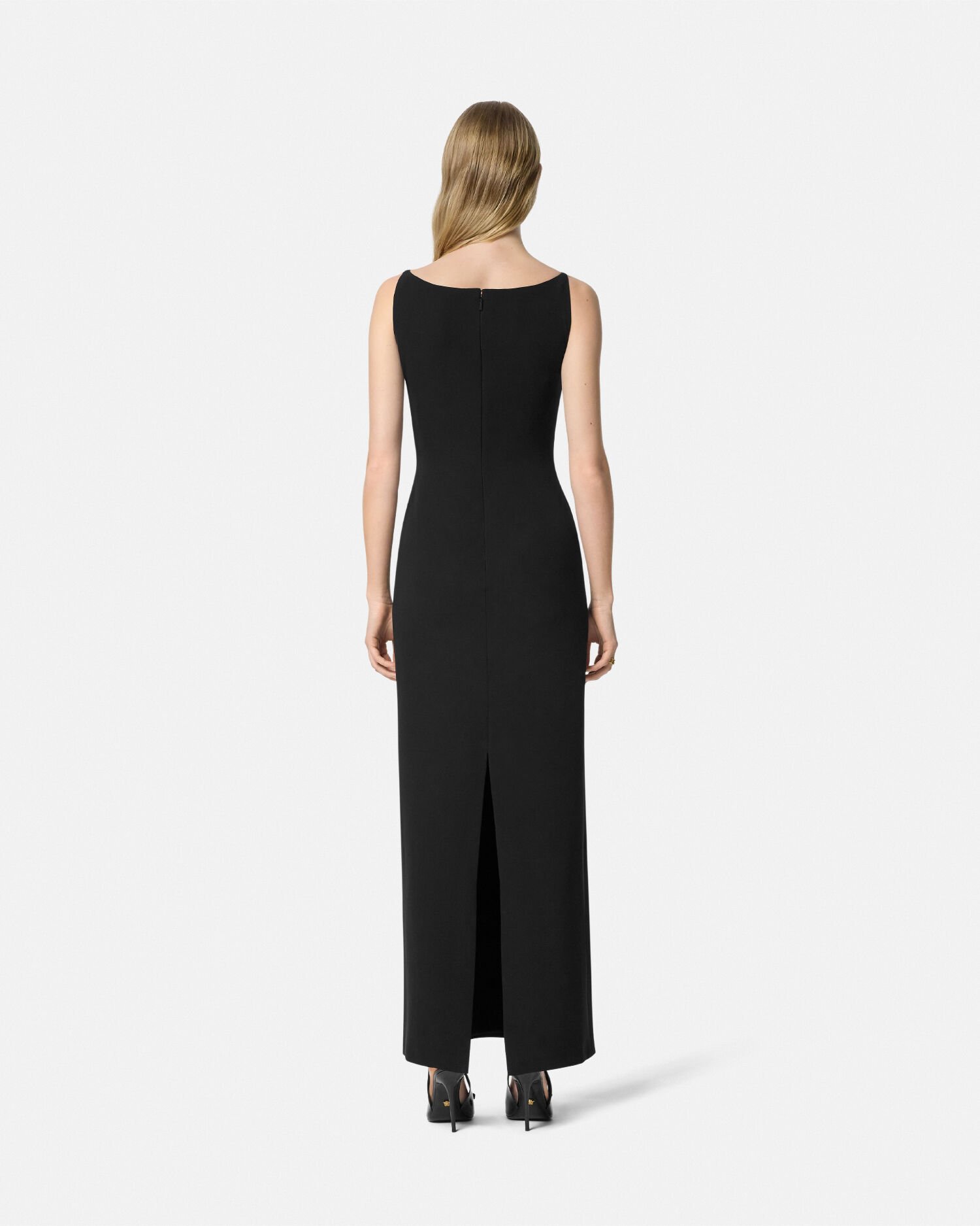 Medusa 95 Fluted Gown Black VERSACE CA