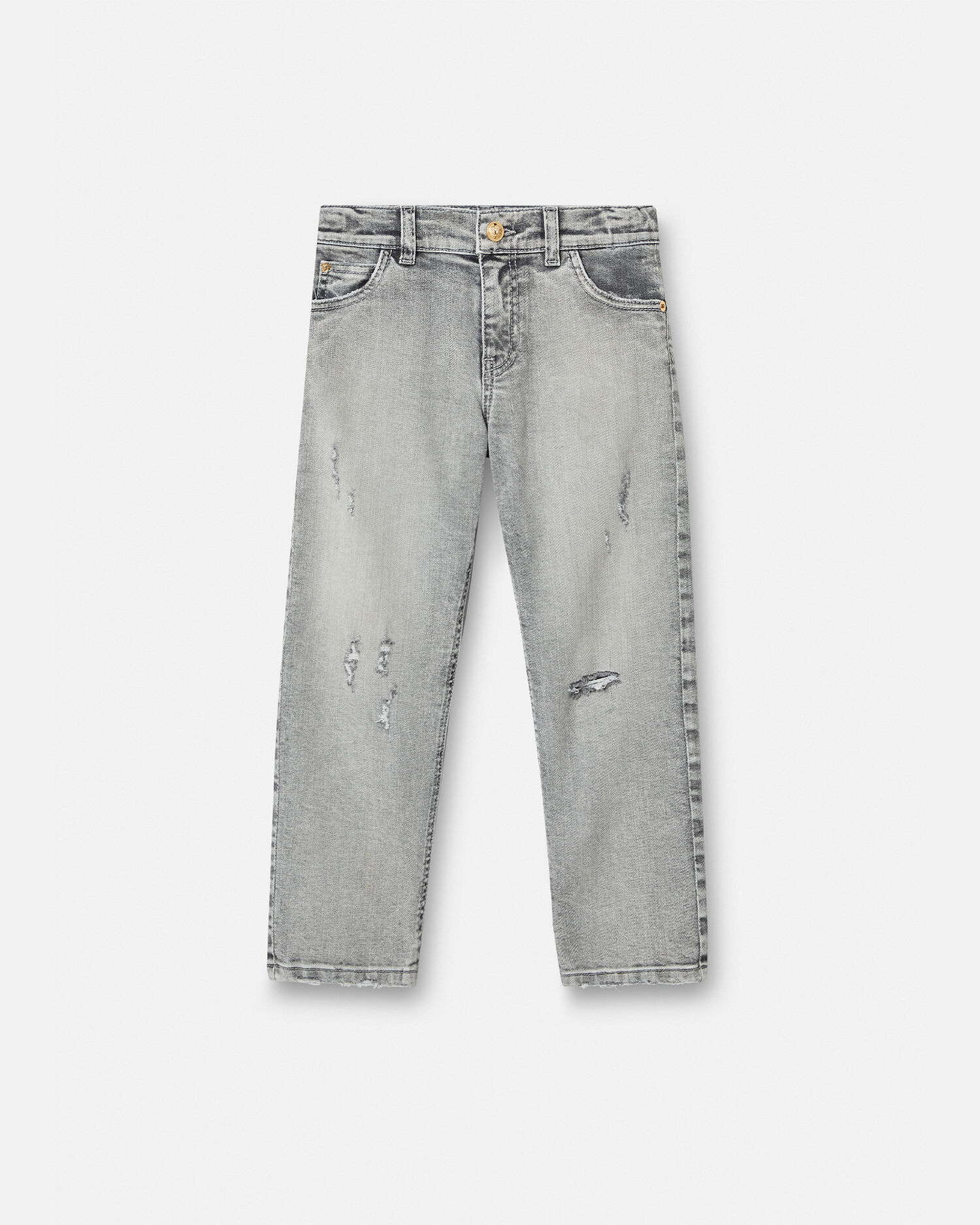 Jeans sdruciti Medusa Kids Grigio VERSACE IT