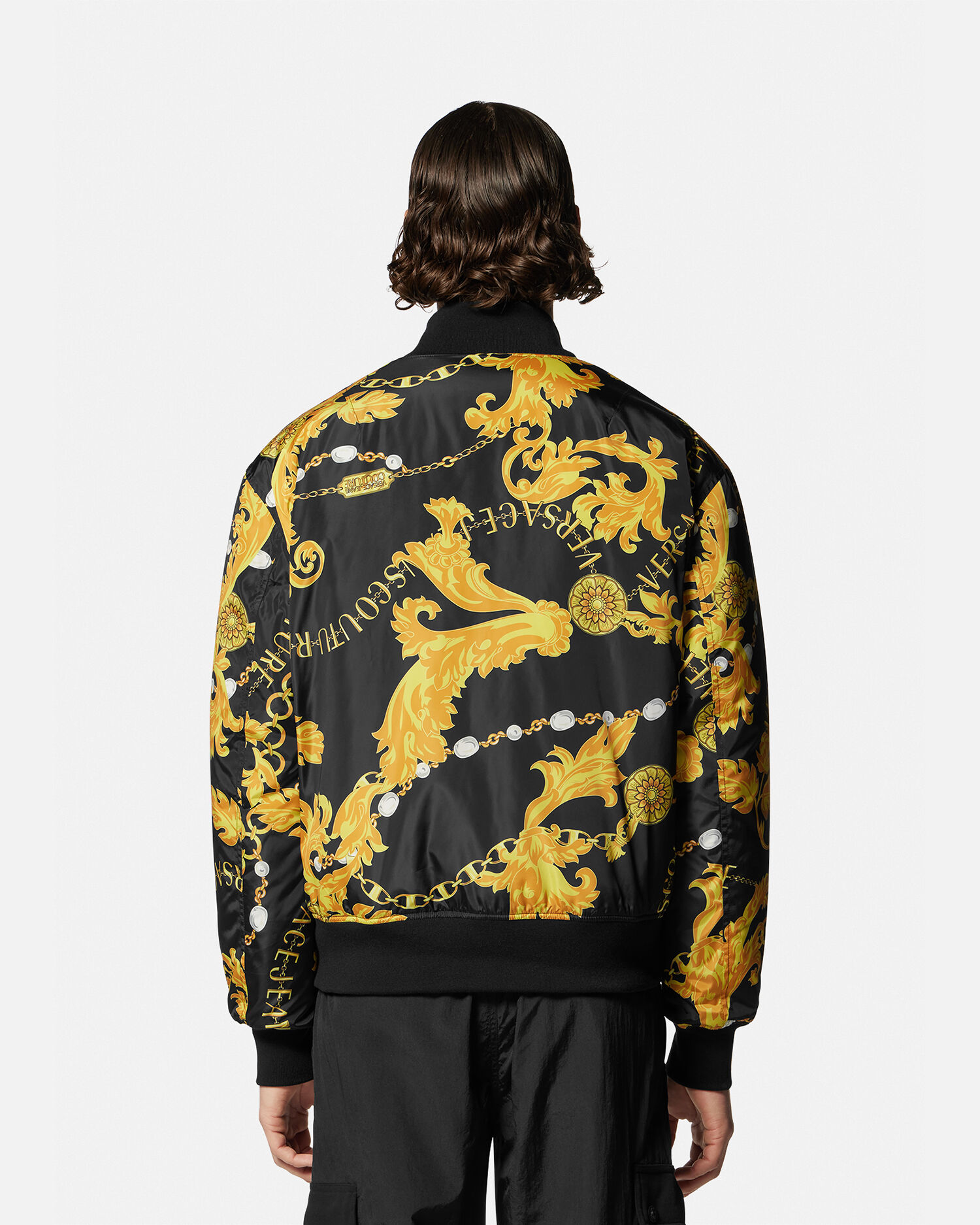 Versace reversible hotsell bomber jacket