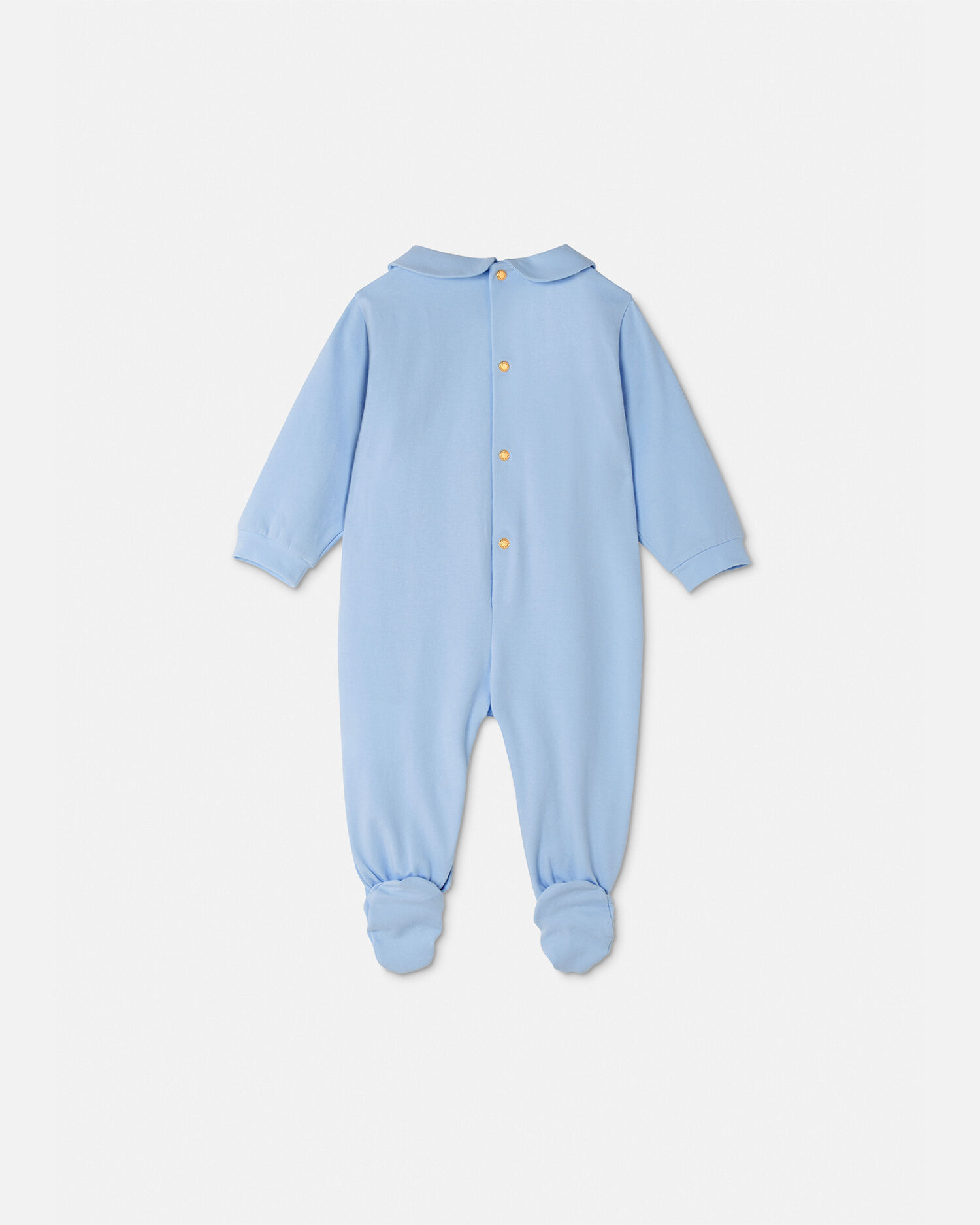 Tutina ricamata Medusa Baby Blu VERSACE IT