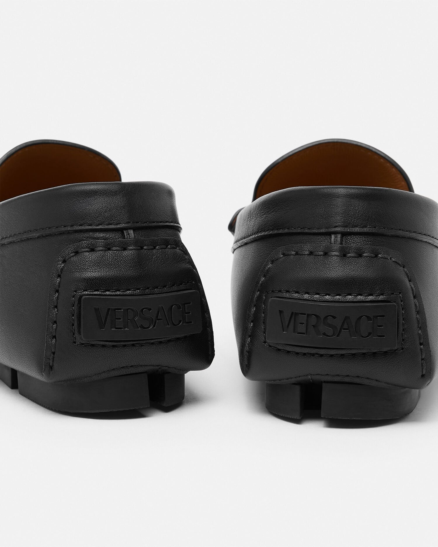 La Medusa Leather Driver Shoes | VERSACE CA
