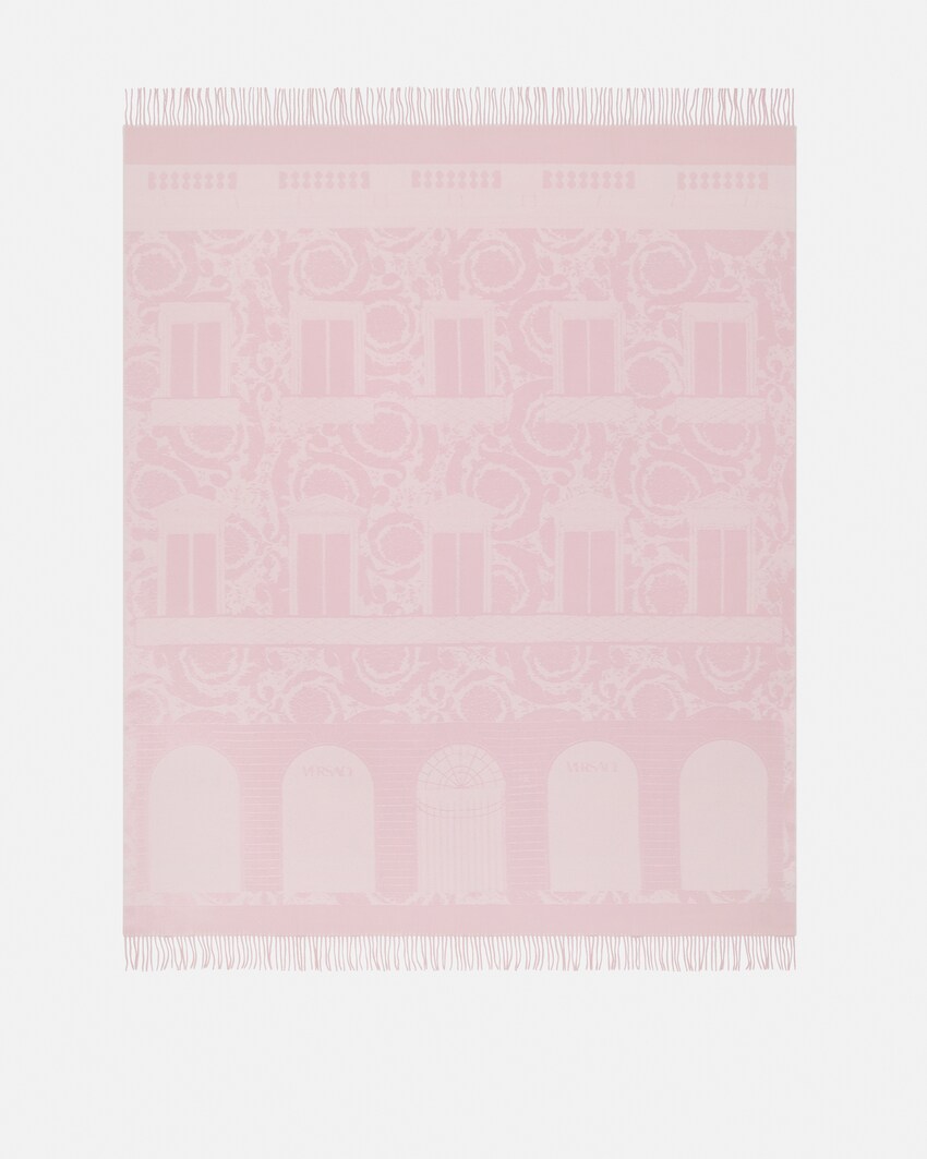 Jacquard N.12 Fringed Blanket 