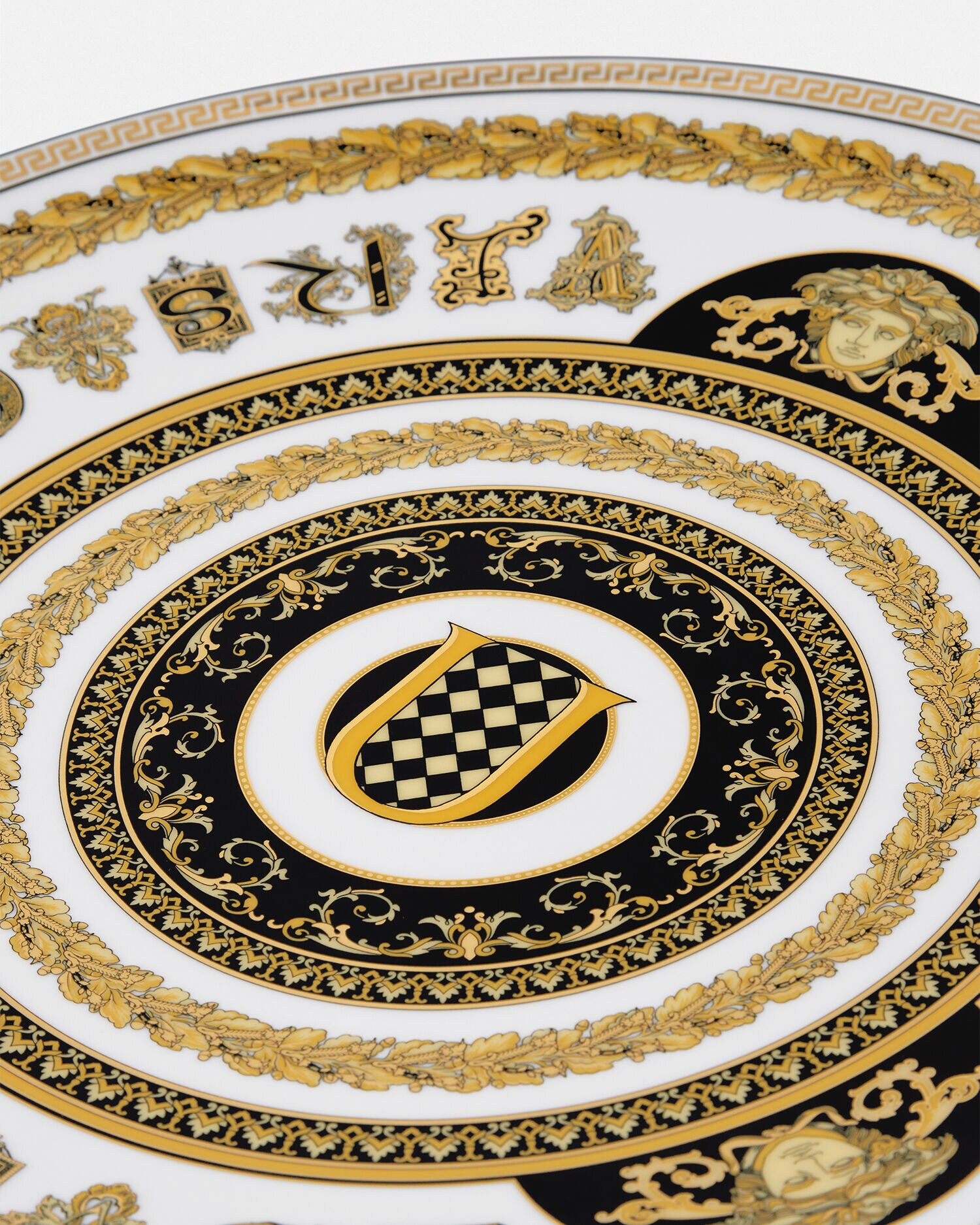 Virtus Alphabet U Charger Plate 13"