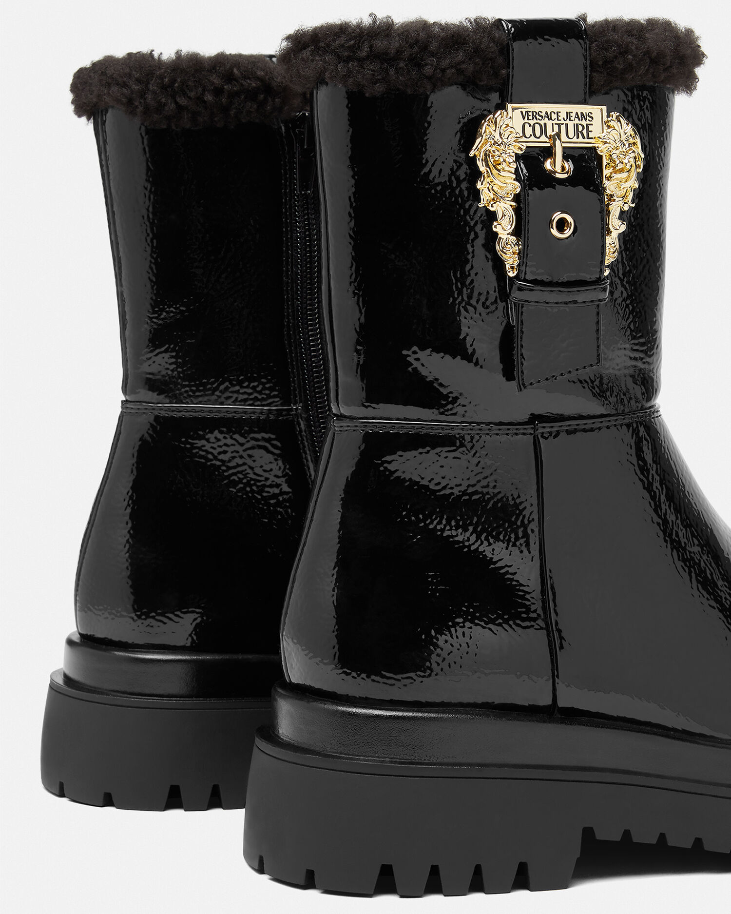 Versace fur top boots