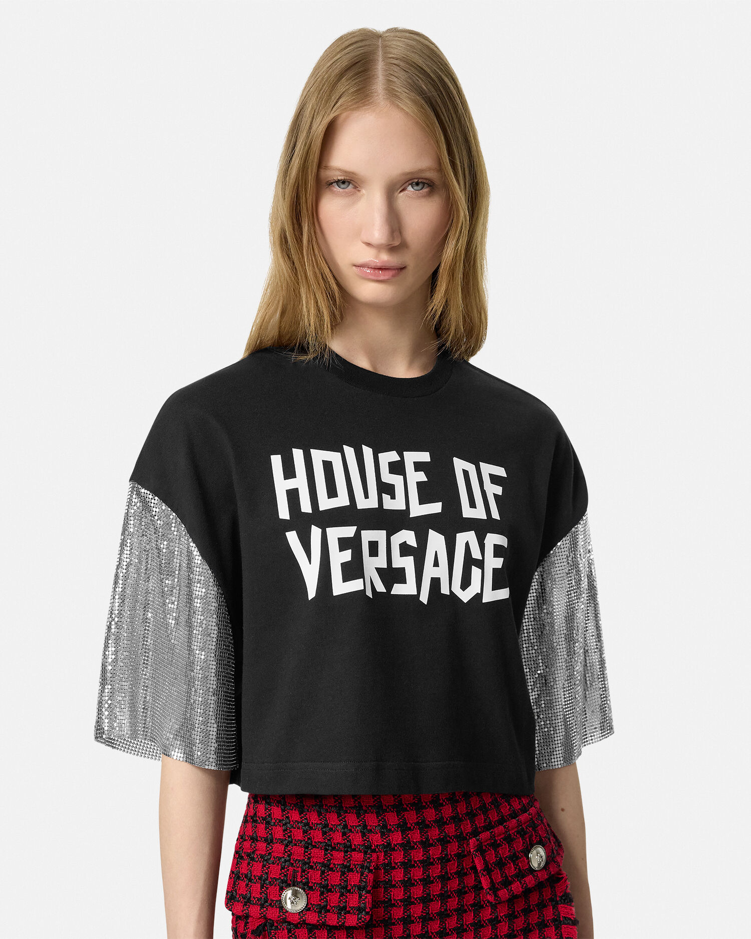 T shirt con maglia metallica House of Versace VERSACE IT