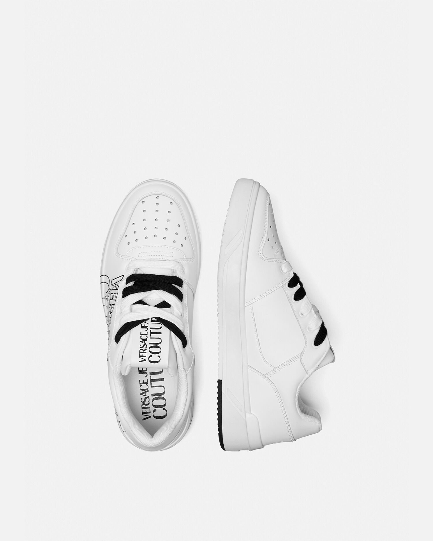 Versace hot sale white trainers