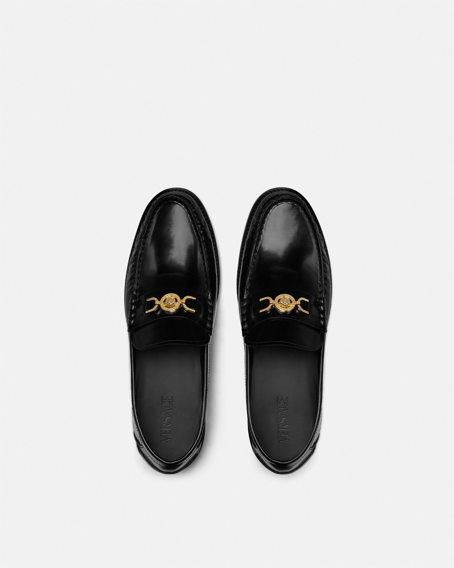 Gold versace loafers outlet