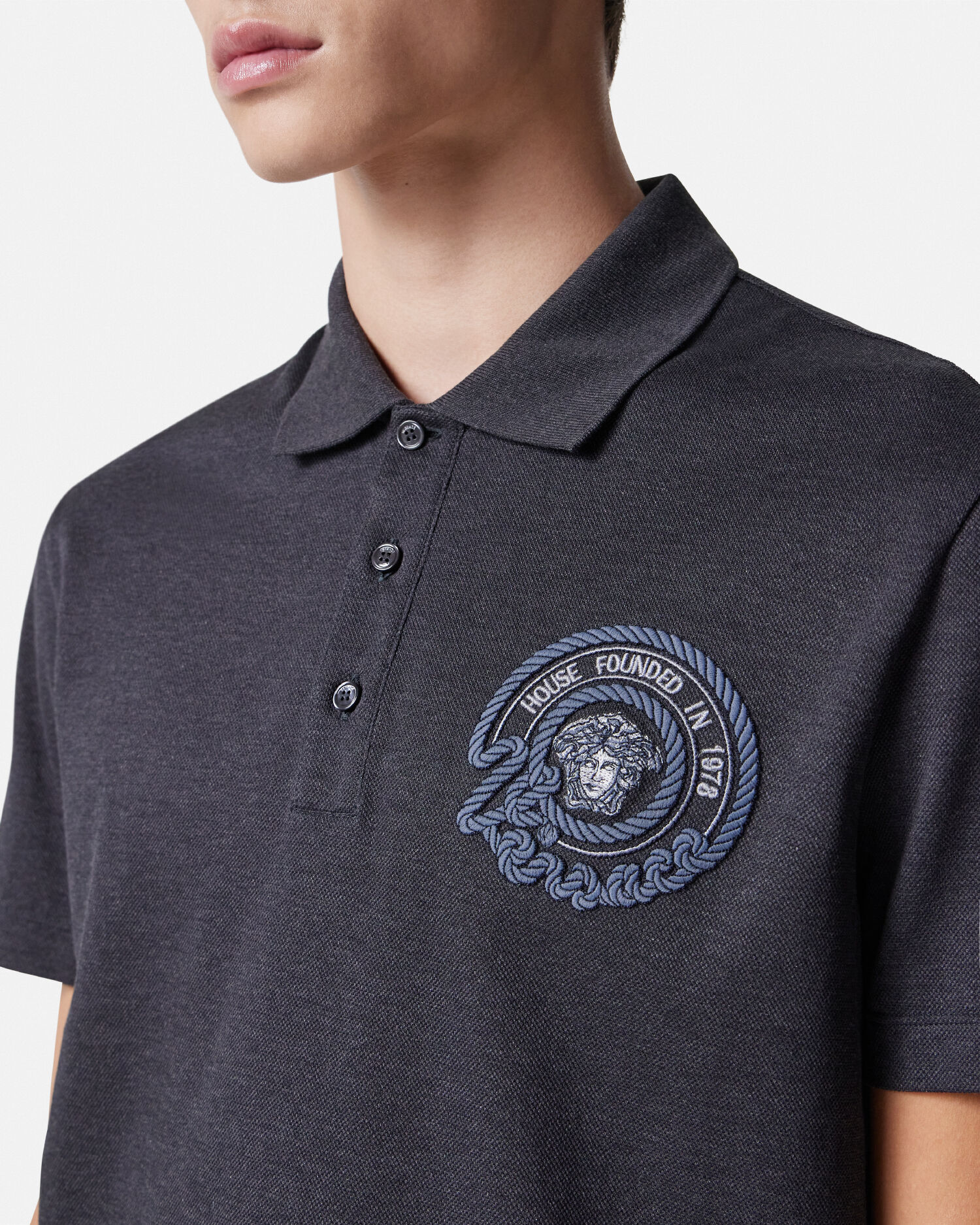 Versace medusa outlet polo shirt
