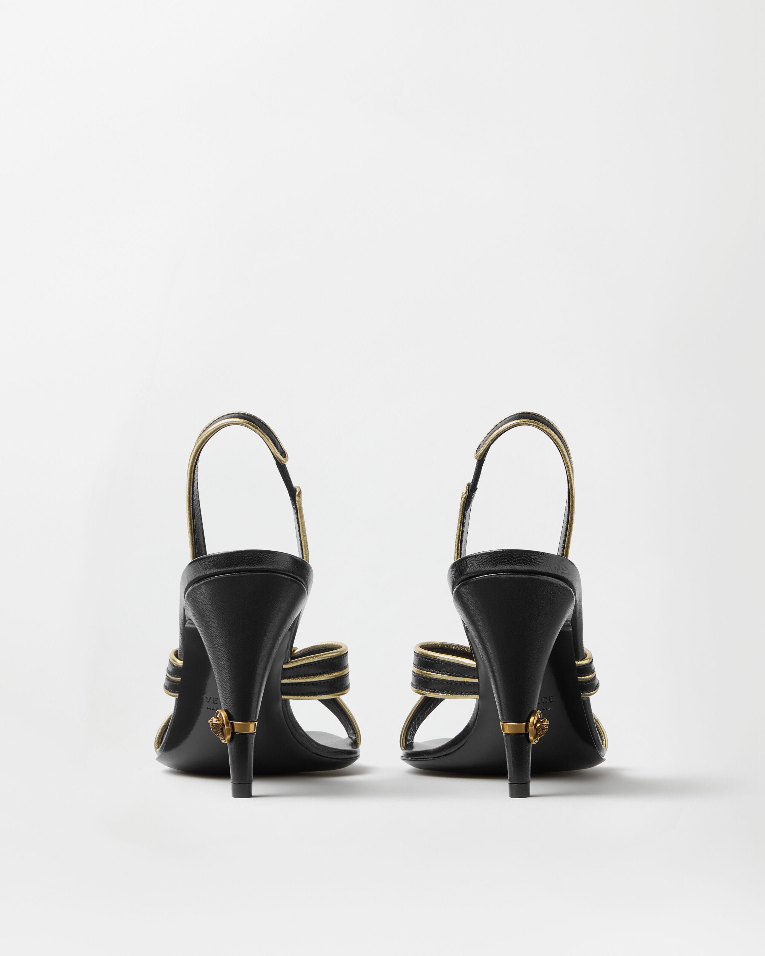 Gianni Nappa Sandals 90 mm Black | VERSACE US