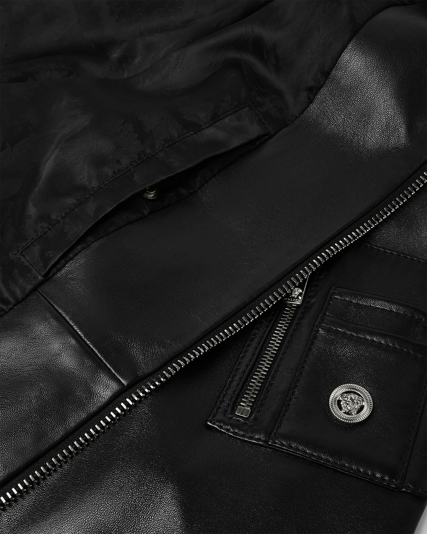 Versace men's leather jacket price 2025