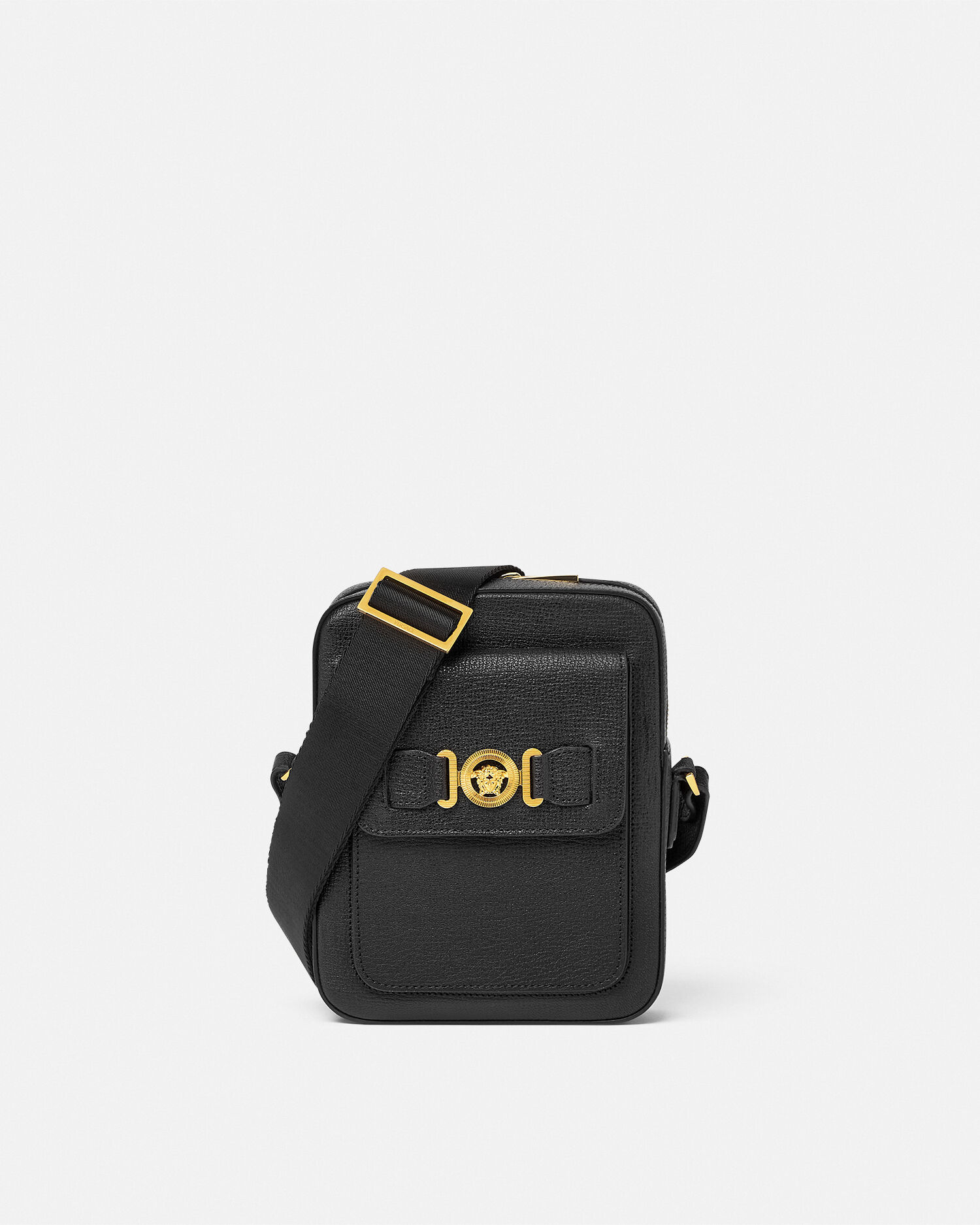 Medusa Biggie Leather Crossbody Bag