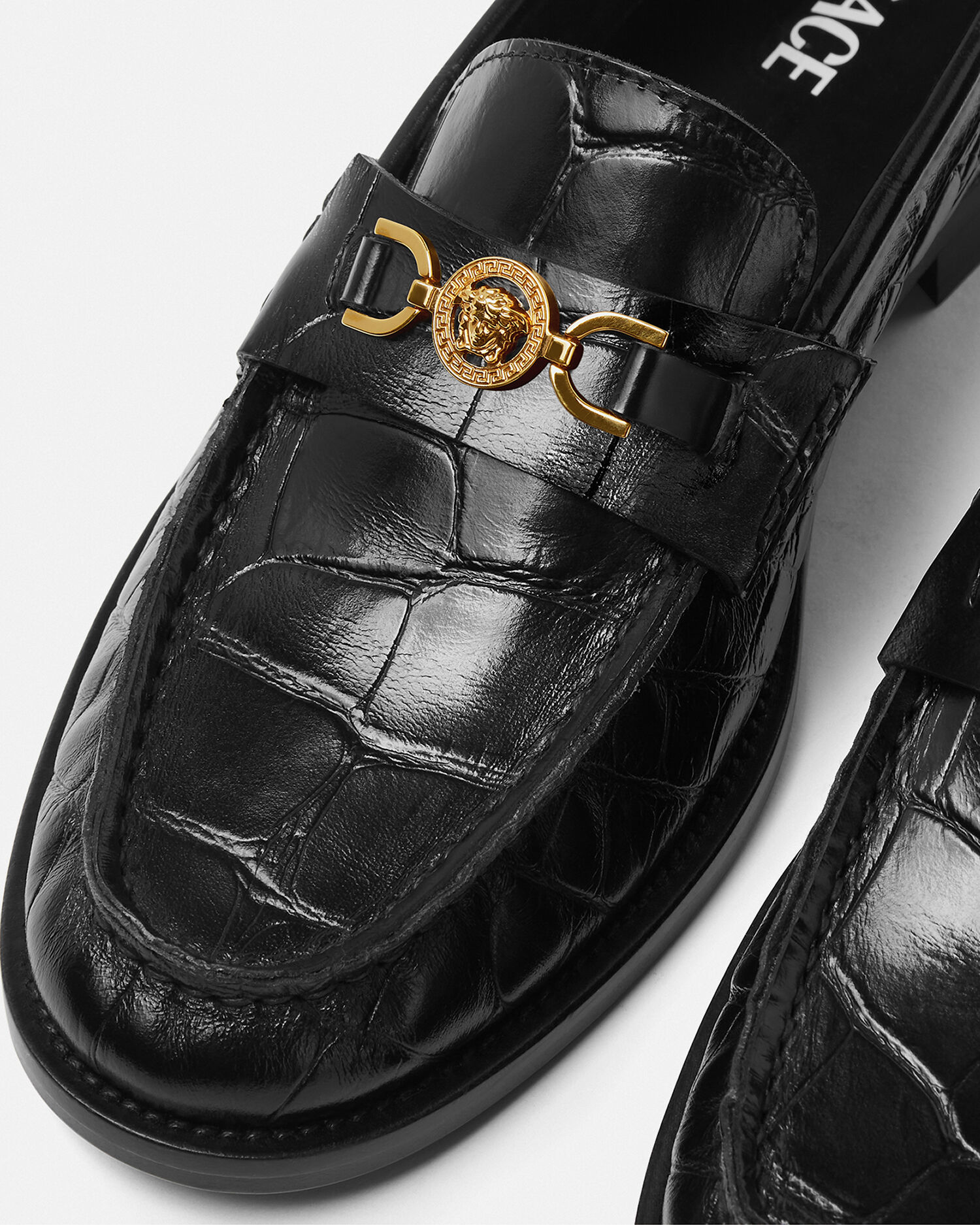 Versace loafers medusa hot sale