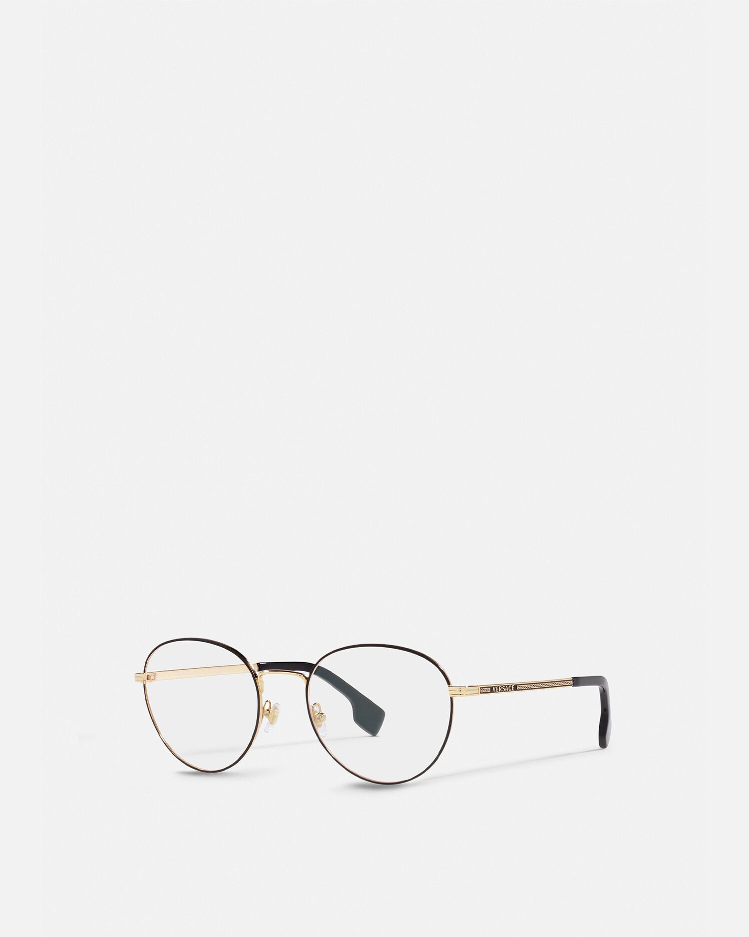 Versace round frame glasses discount