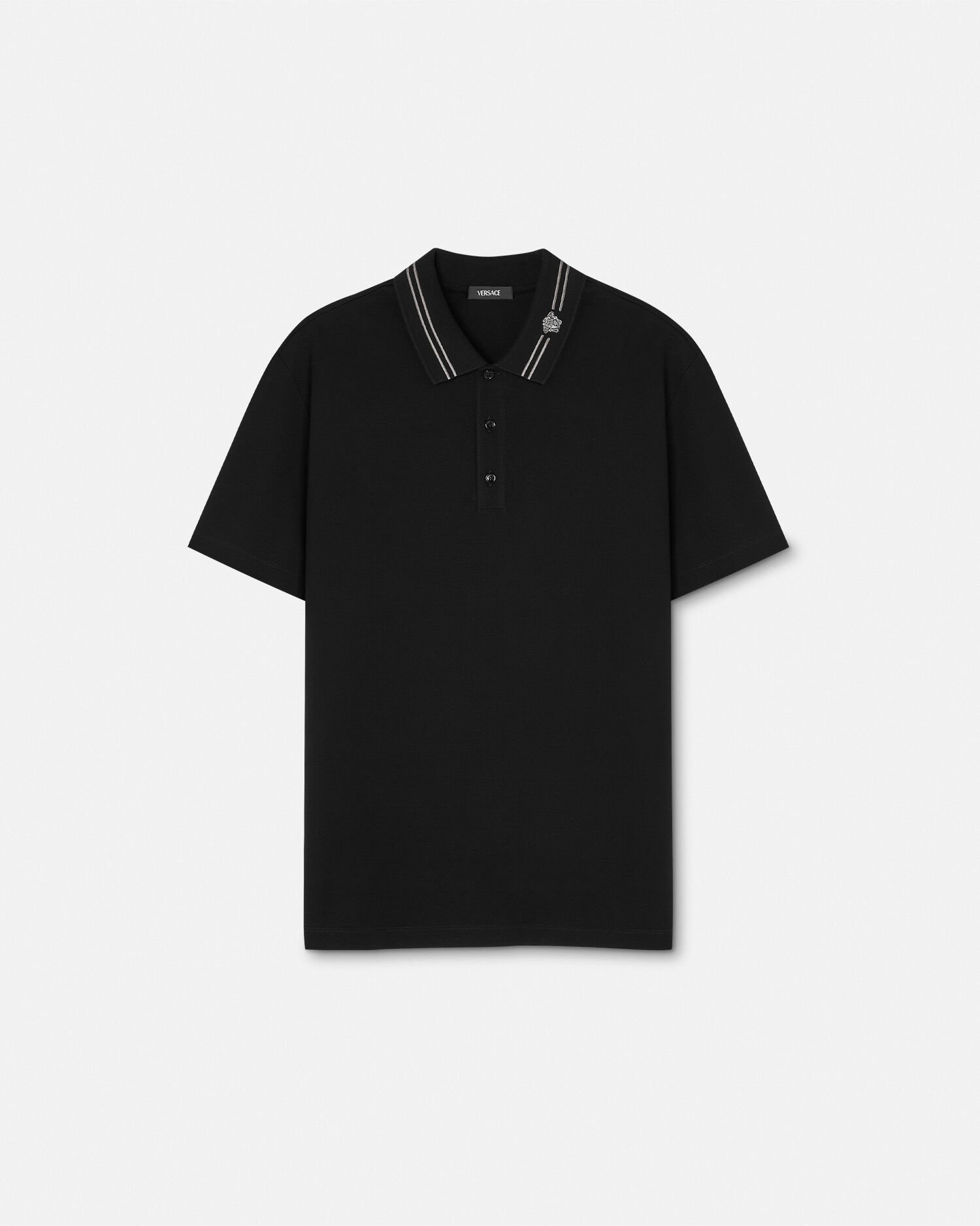 【送料&関税込】Versace Polo Shirt With Medusa Embroidery Embroidered Medusa Polo Shirt | VERSACE US