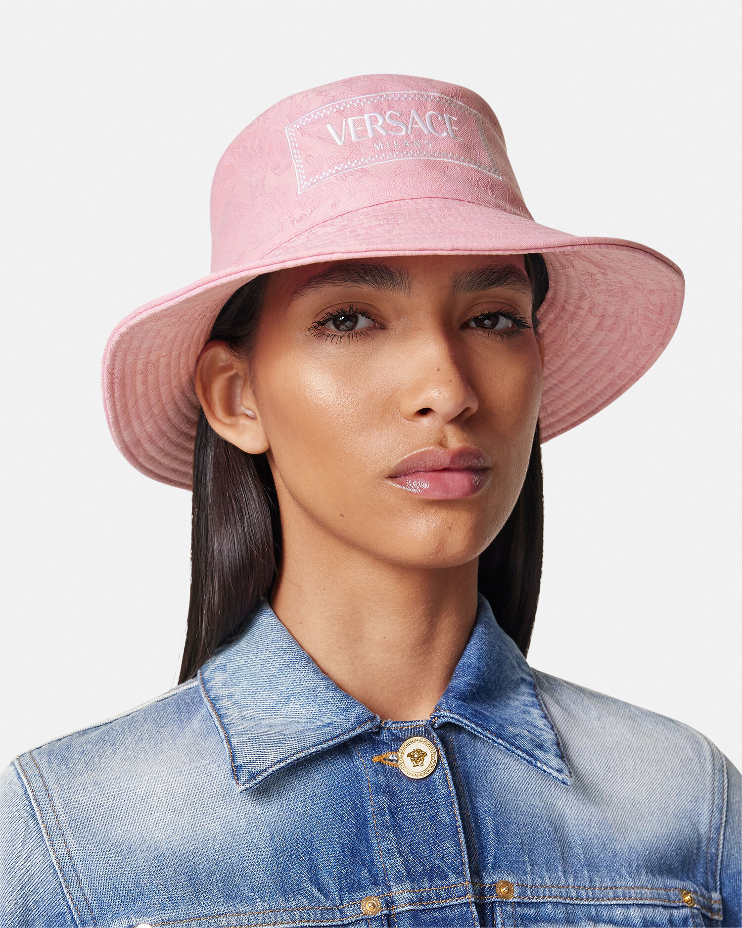 Barocco Jacquard Logo Bucket Hat