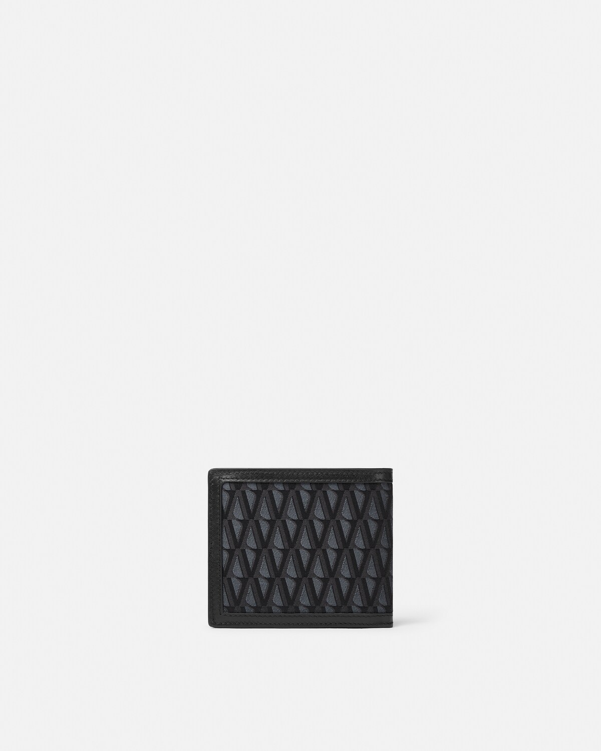 La Medusa V Jacquard Wallet  Black+Gold 3