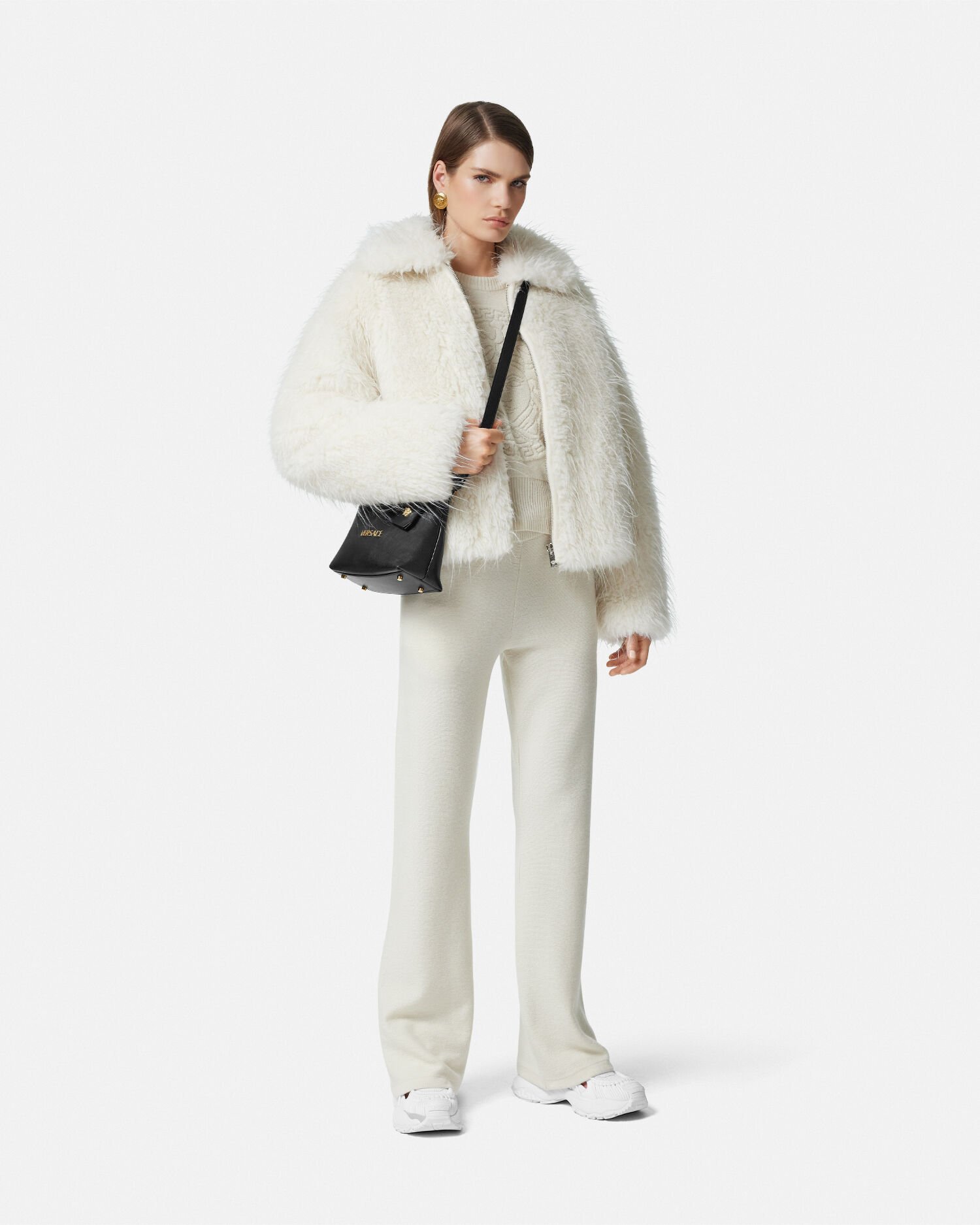 Versace white sweater on sale