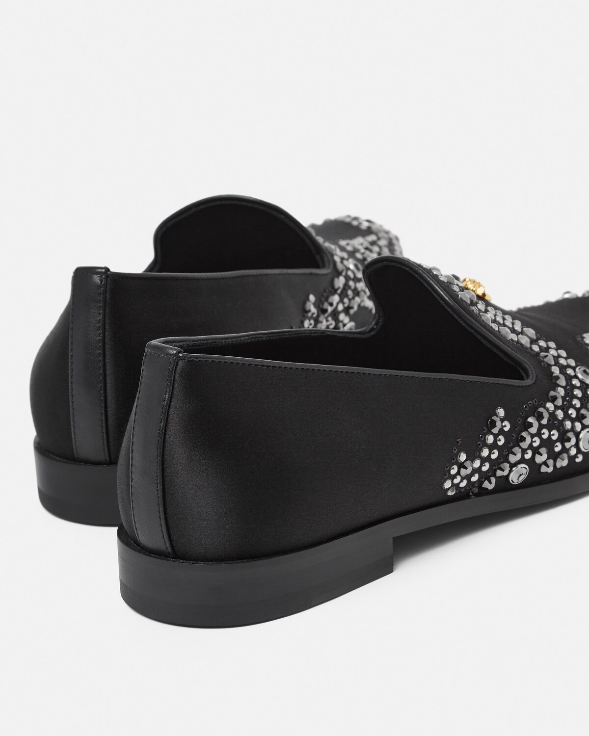 خف ساتان Medusa مطرز  أسود+ذهبي 5