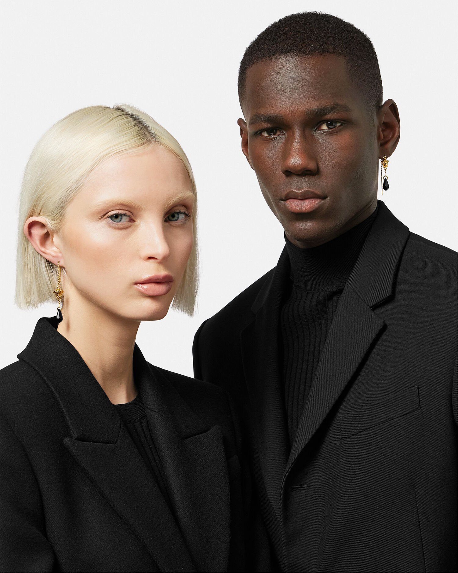 Versace medusa drop discount earrings