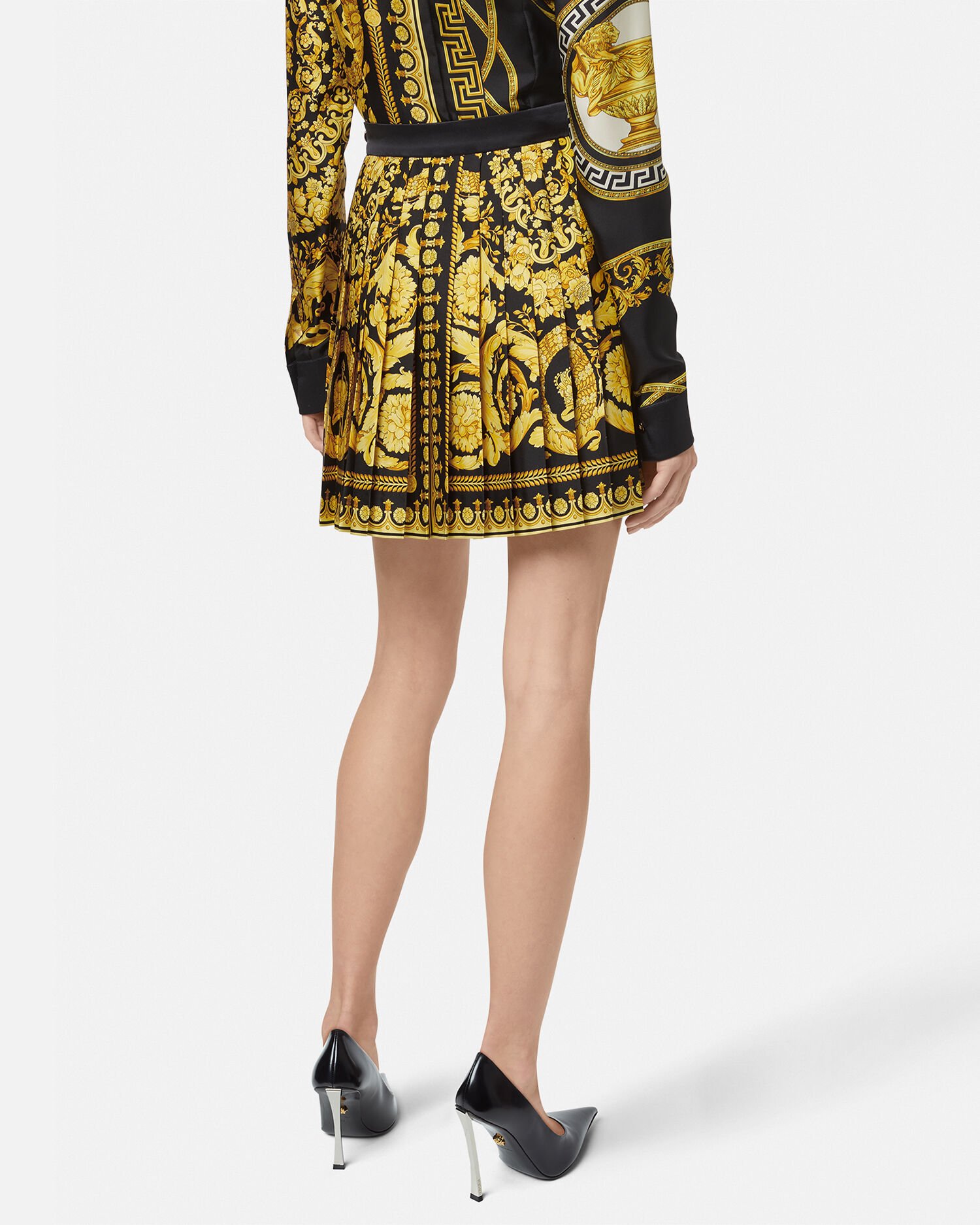 Gonna plissettata Barocco Versace Donna Shop Online Italia