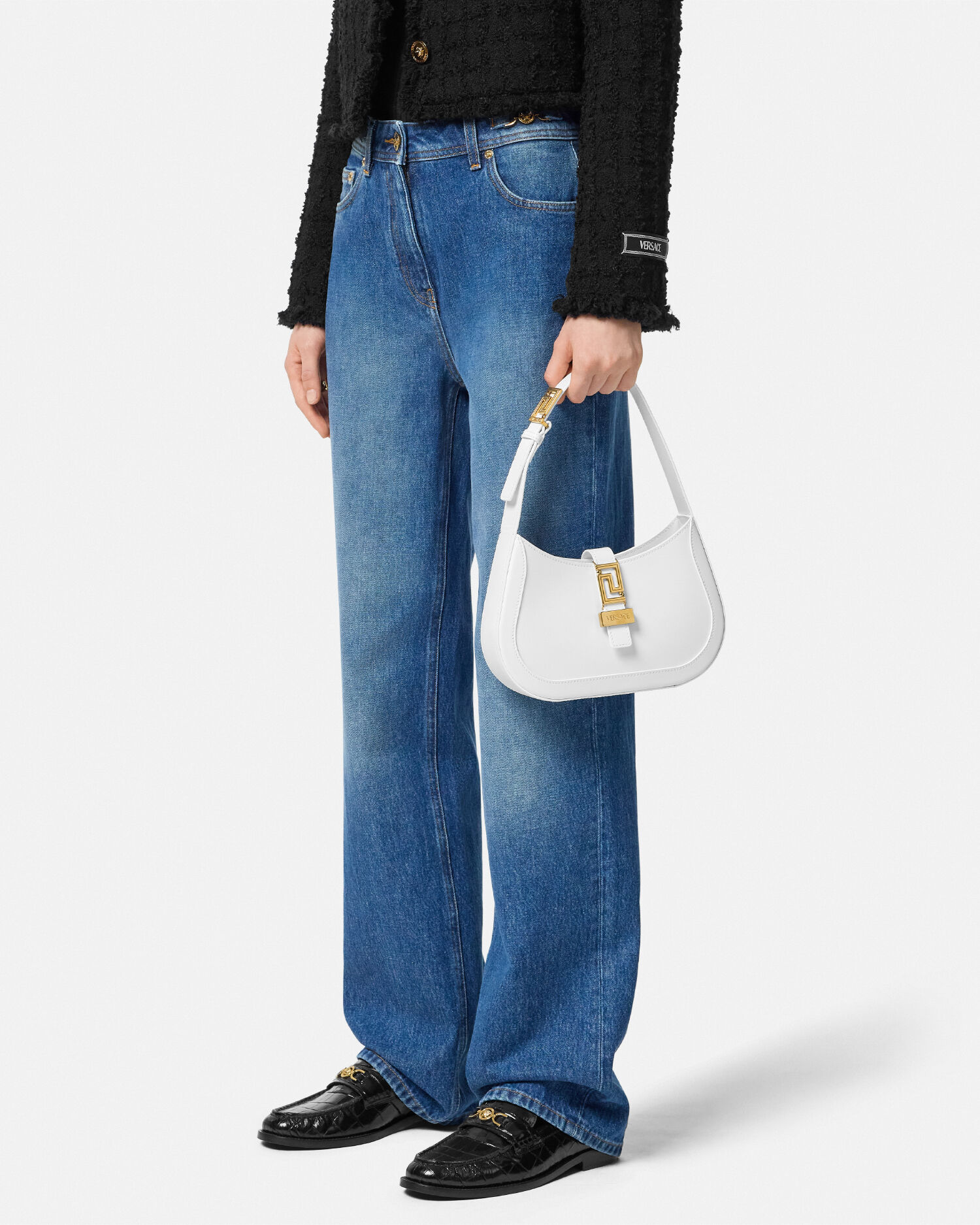 Greca Goddess Small Hobo Bag