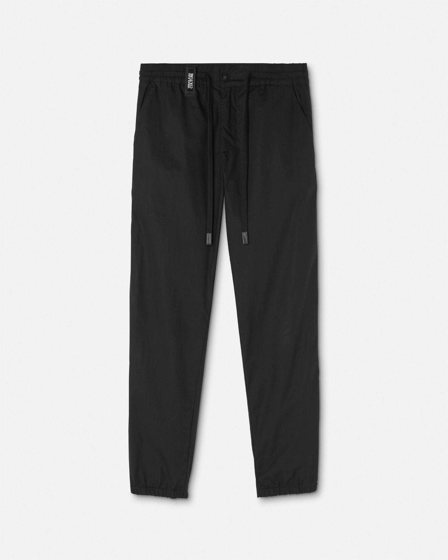 Logo Pants Black Print VERSACE
