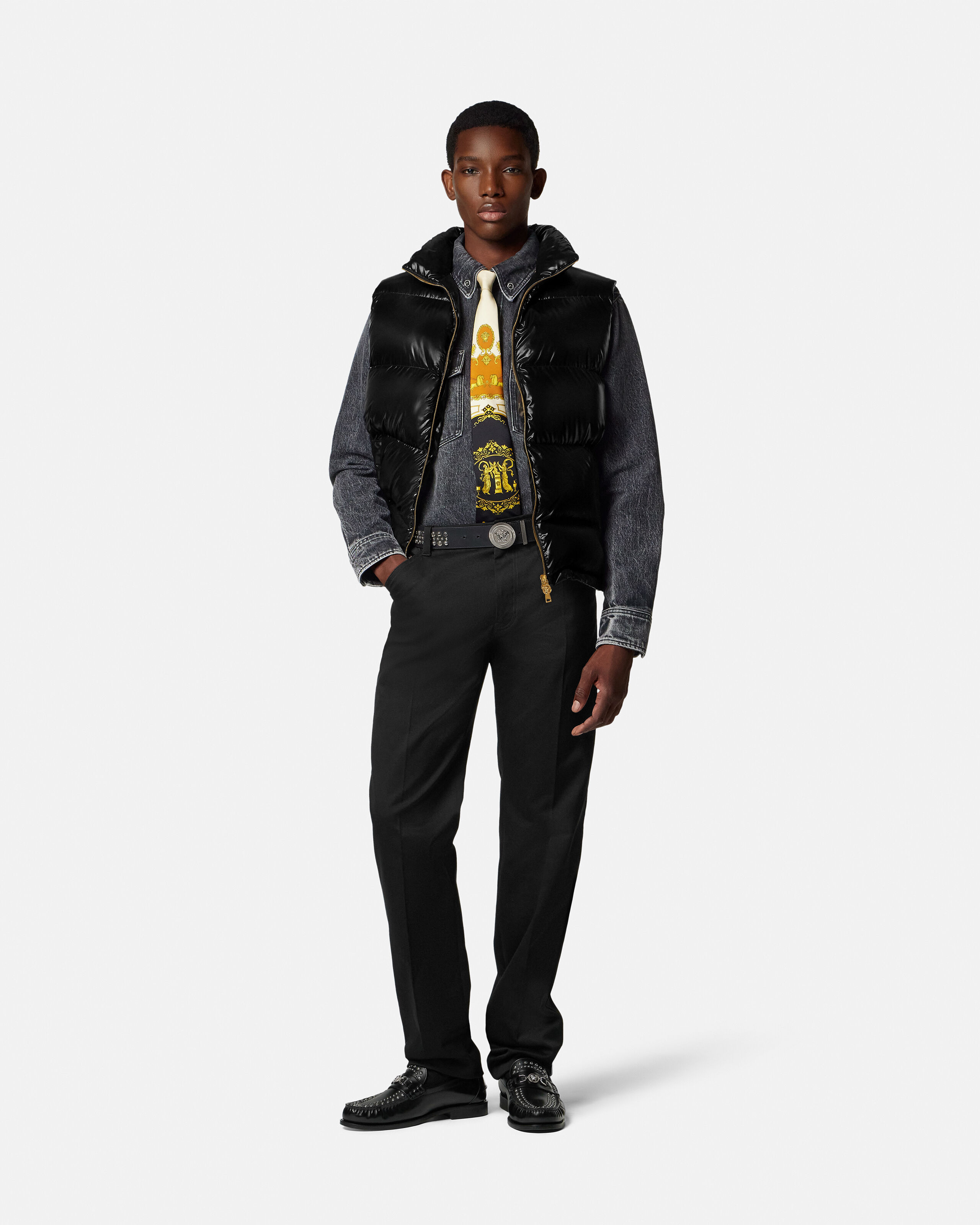 Padded Vest Black | VERSACE