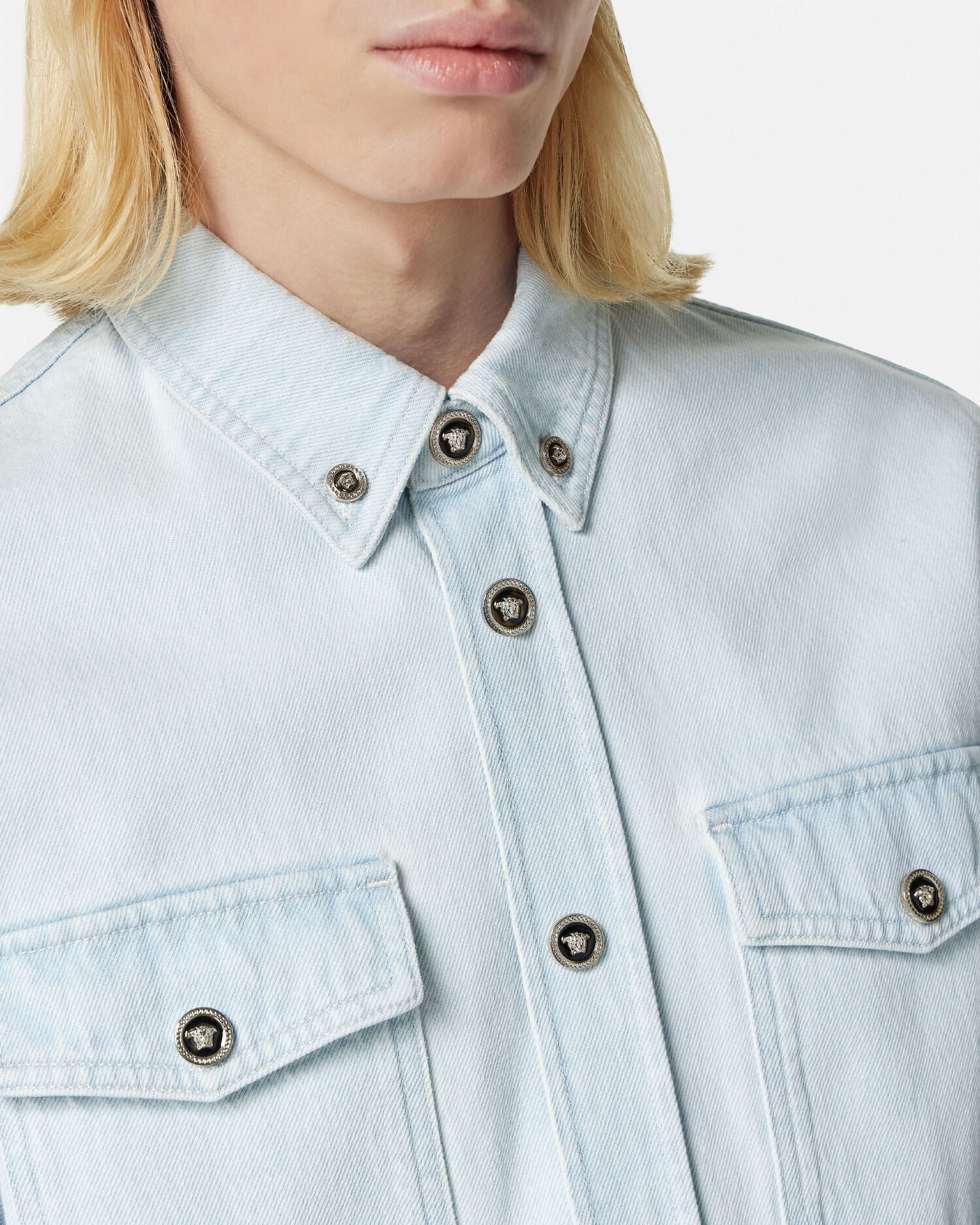Sobrecamisa vaquera Azul VERSACE ES