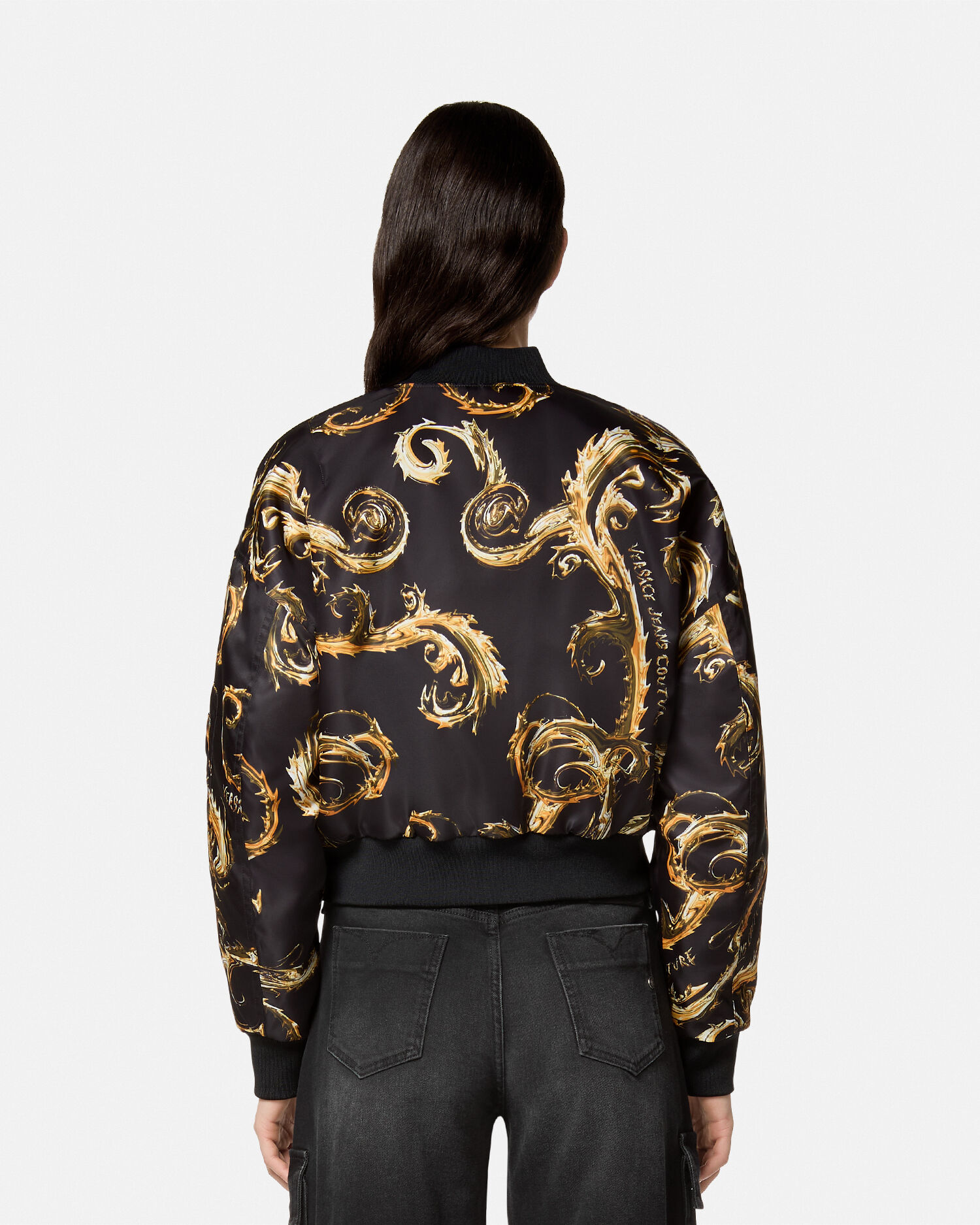 Chromo Couture Bomber Jacket VERSACE US