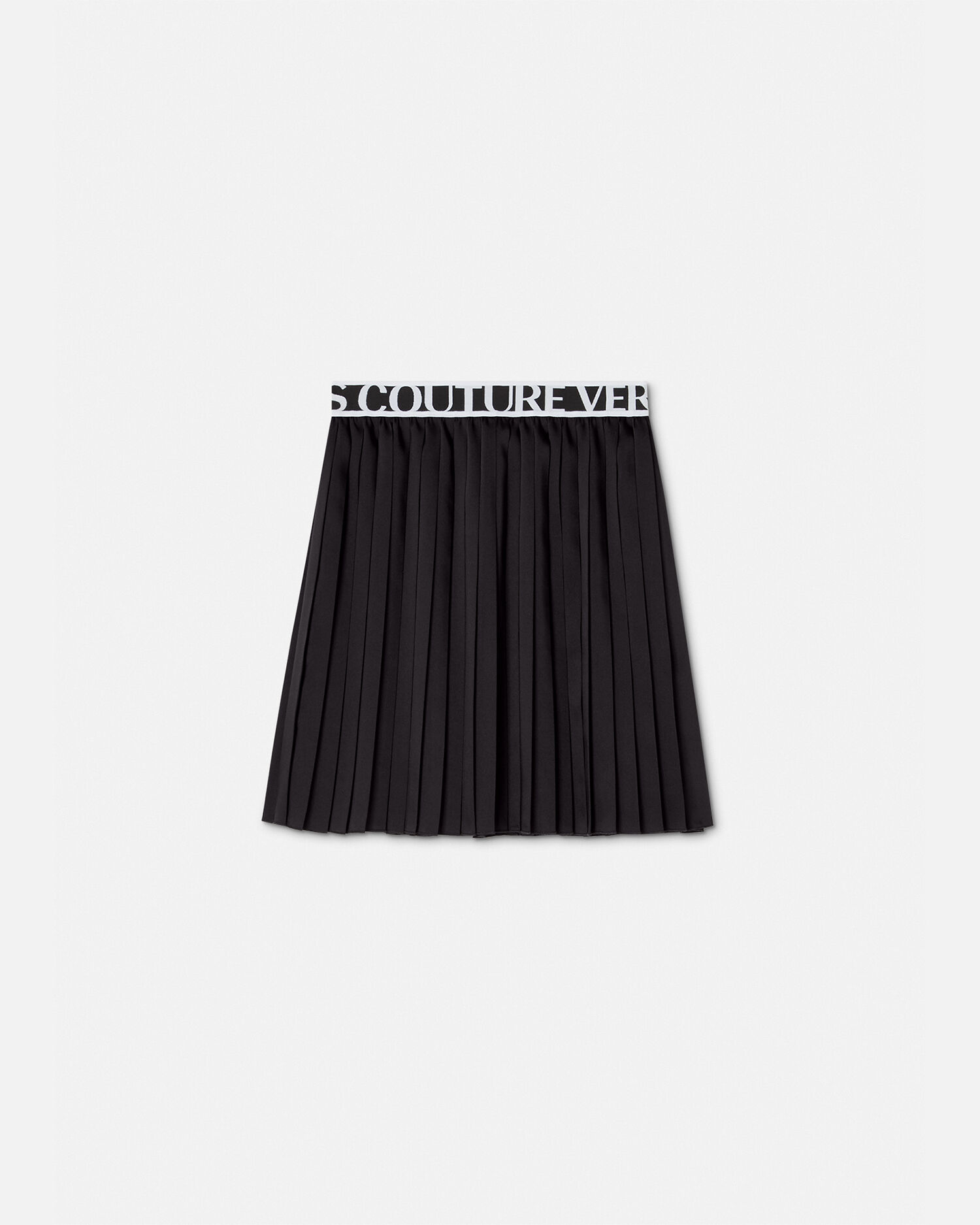 Black pleated skirt in store top
