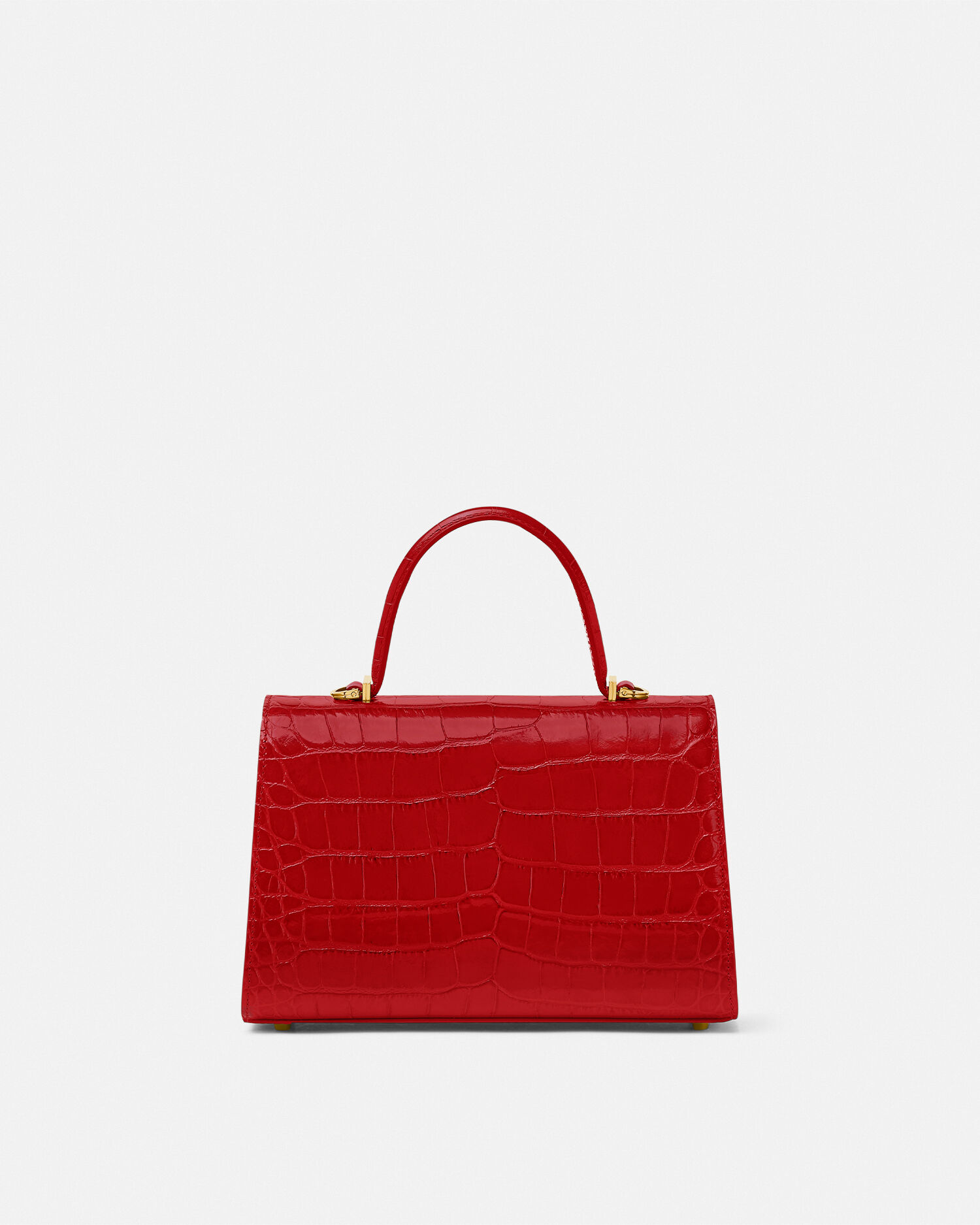 Medusa '95 Croc-Effect Top-Handle Red | VERSACE US